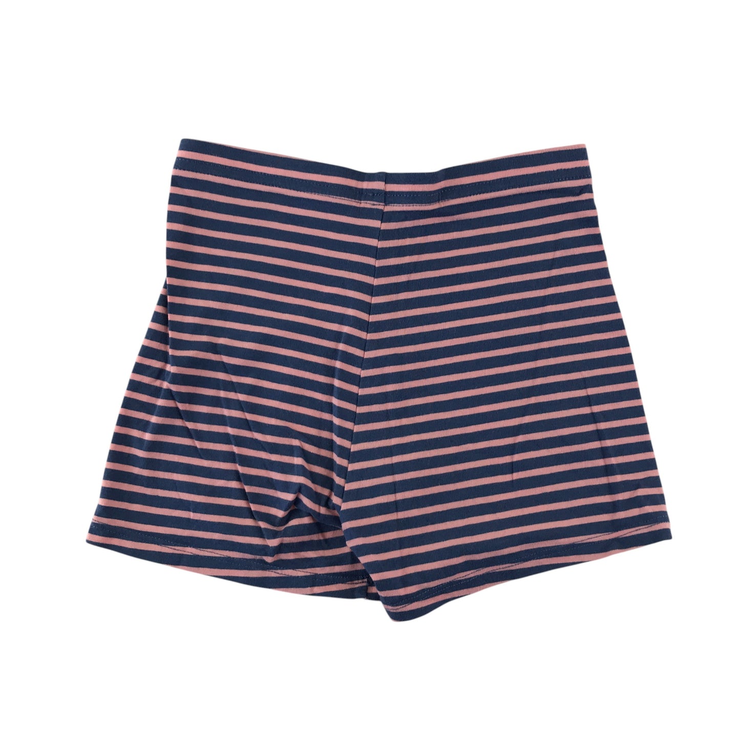 F&F leggings 7-8 years pink and navy stripy cropped