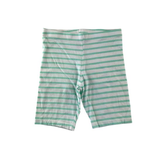 F&F leggings 6-7 years mint and white stripy cropped