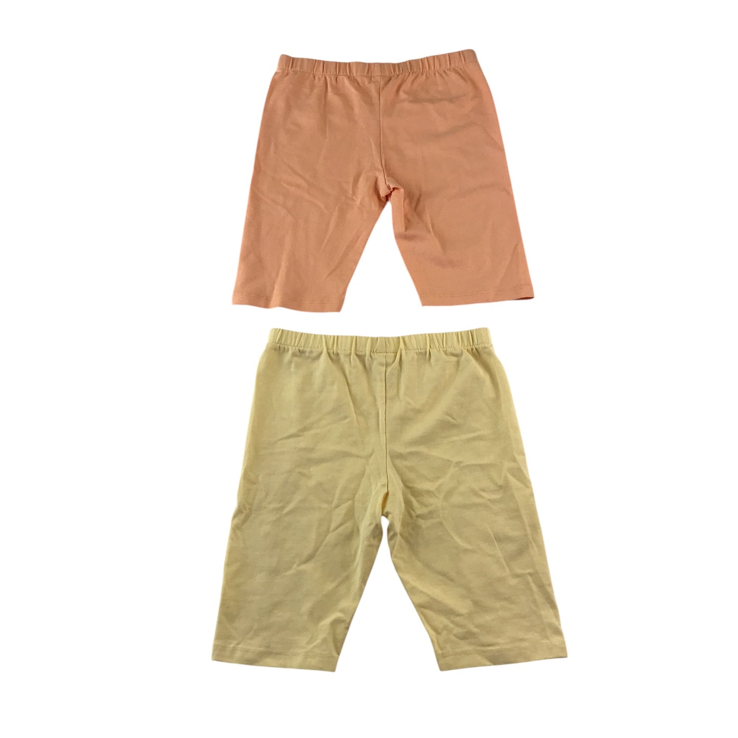 Tu leggings 6-7 years yellow and orange plain cropped bundle