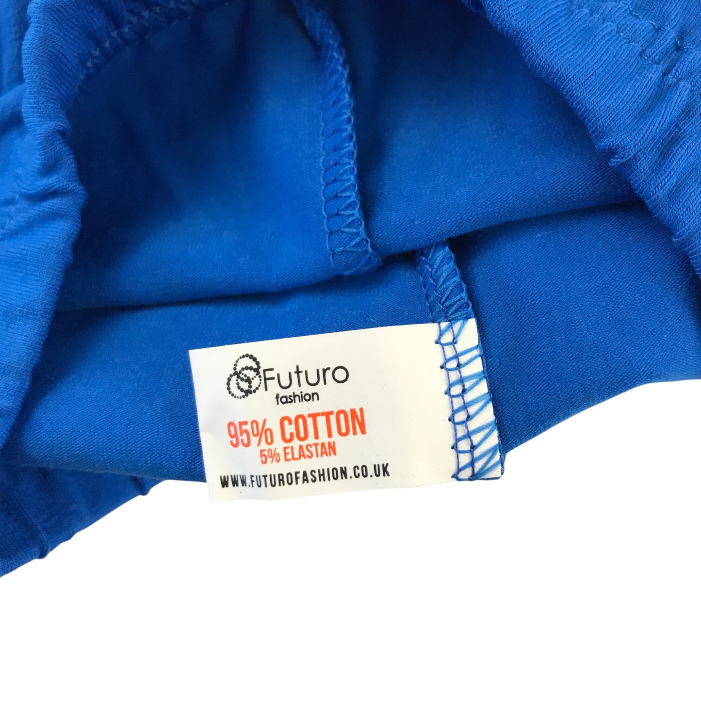 Futuro leggings 6-7 years blue plain cropped elasticated waist