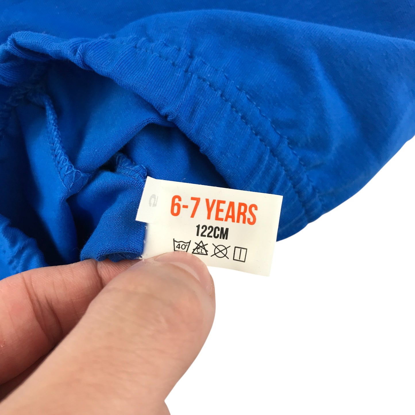 Futuro leggings 6-7 years blue plain cropped elasticated waist