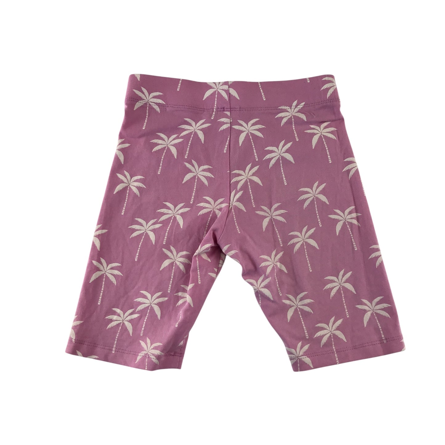 M&S leggings 6-7 years pink palm tree print cropped