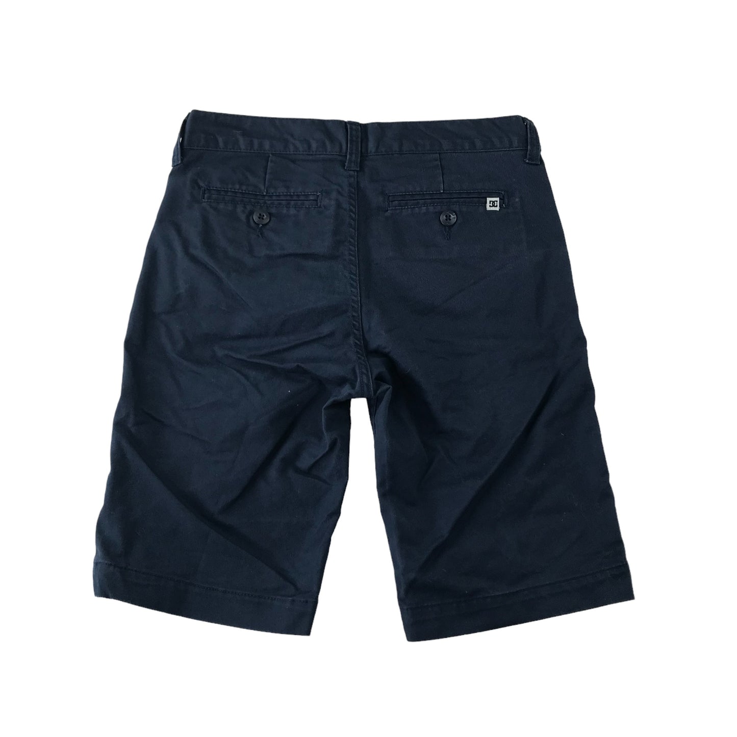 DC Shorts Age 12 Navy Blue Chino Straight Fit