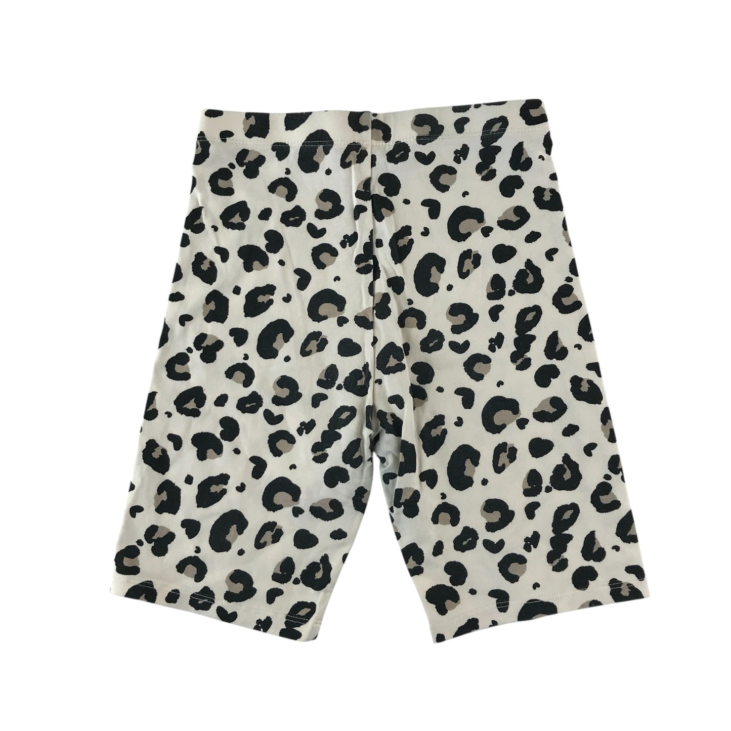 George leggings 8-9 years white with black animal print cropped