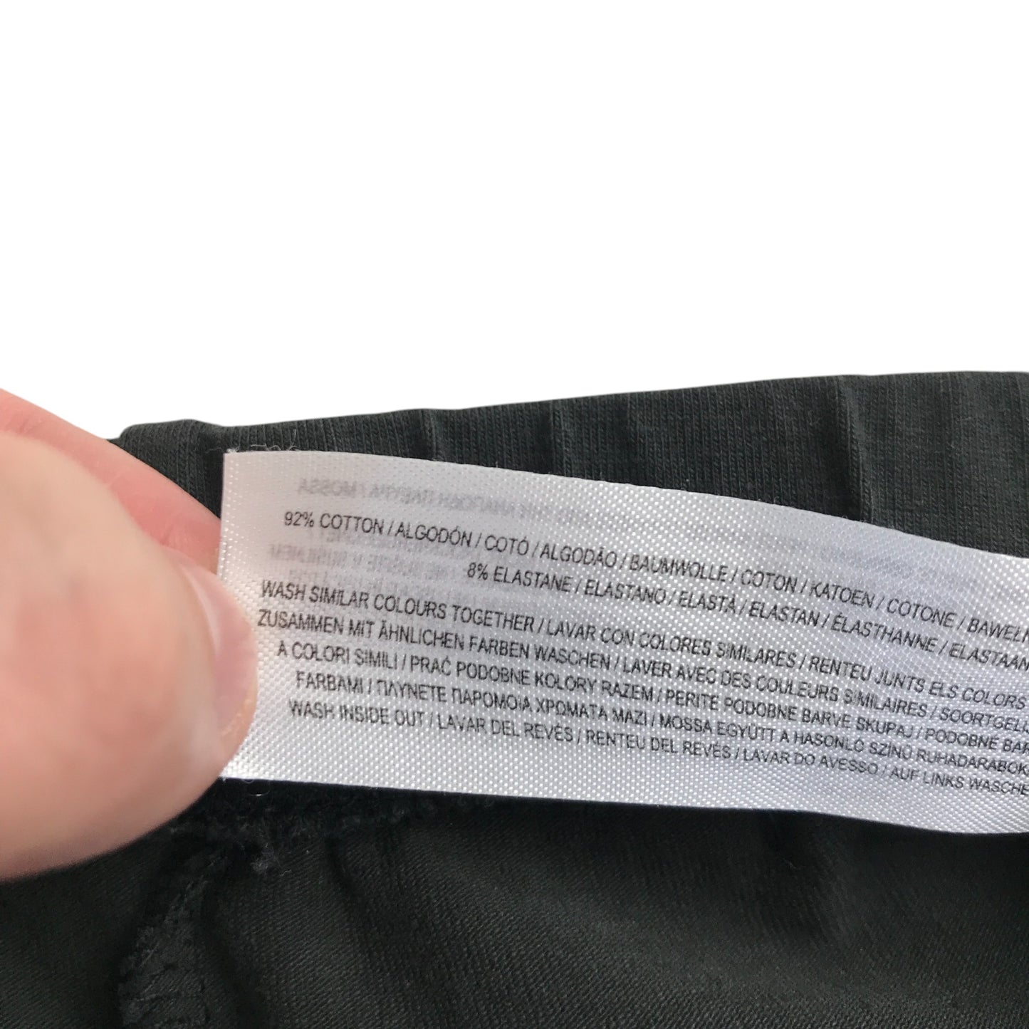 Primark leggings 9-10 years black with text graphic cropped