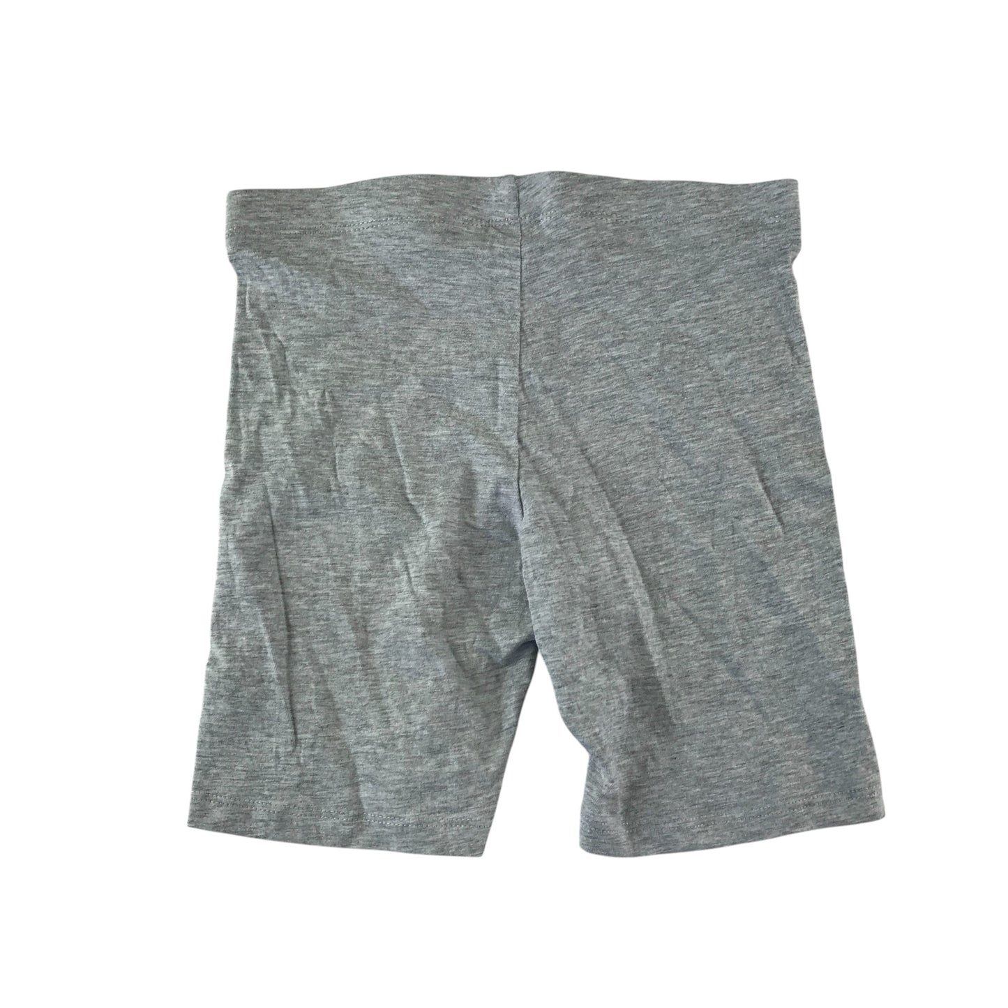 F&F leggings 9-10 years grey plain with love heart detail cropped