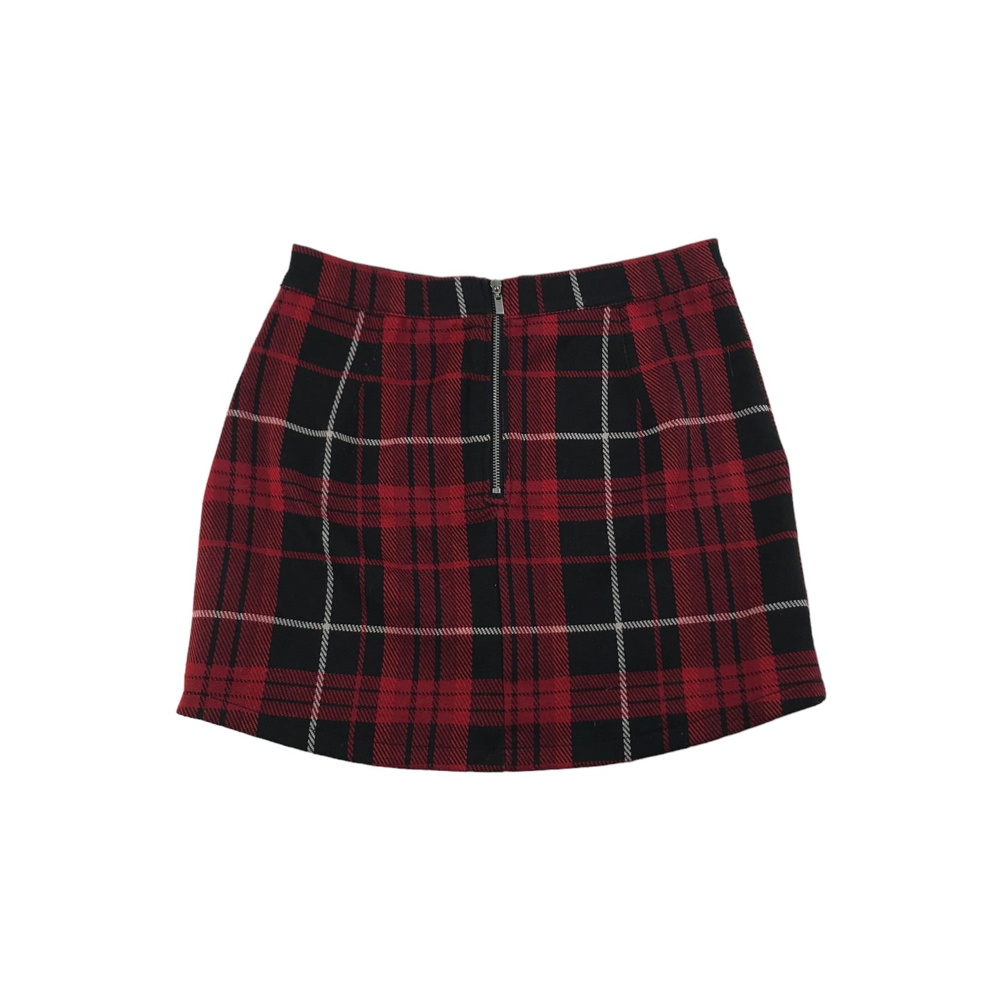 M&S Skirt Age 9 Red Check Jersey