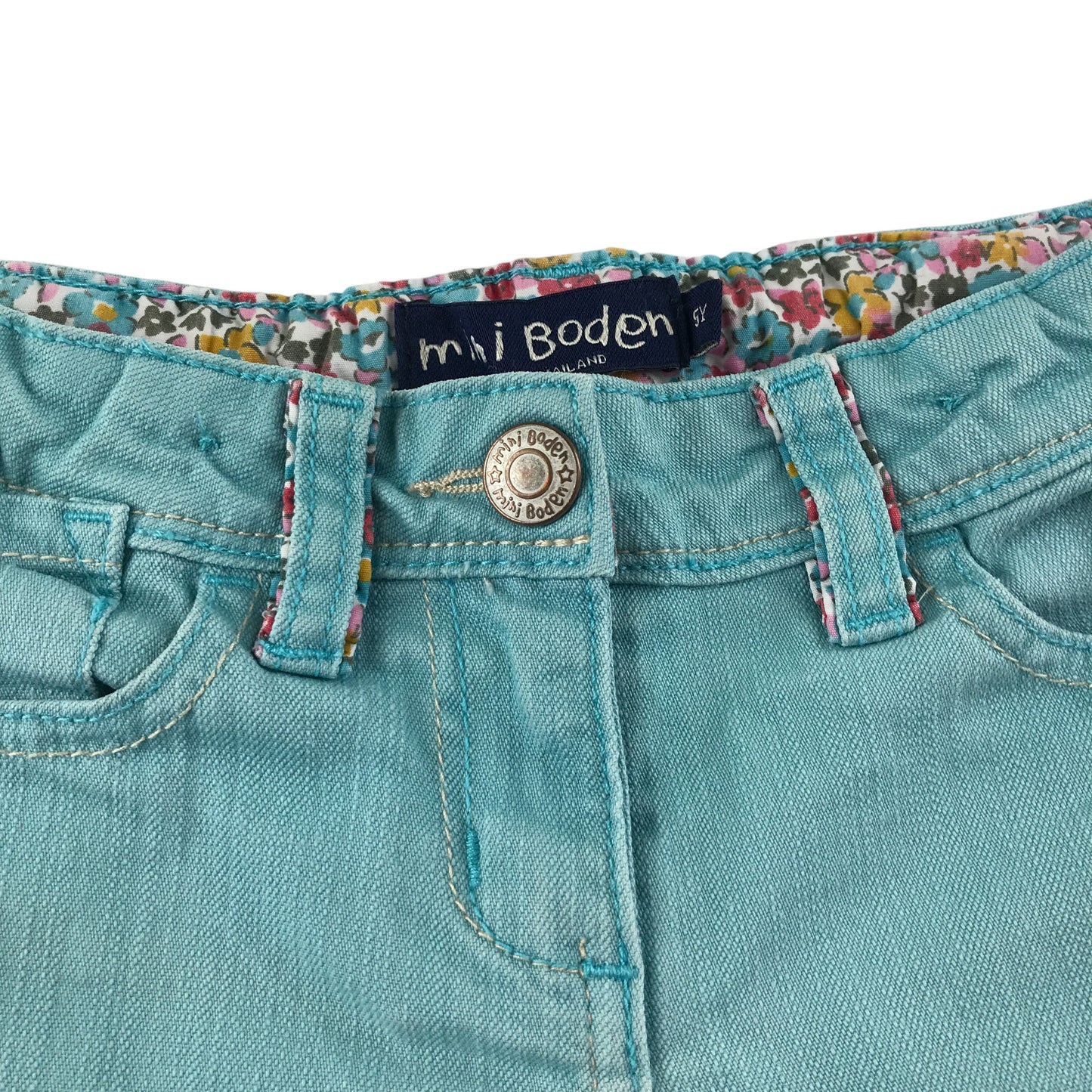 Boden jeans 4-5 years light blue denim adjustable waist