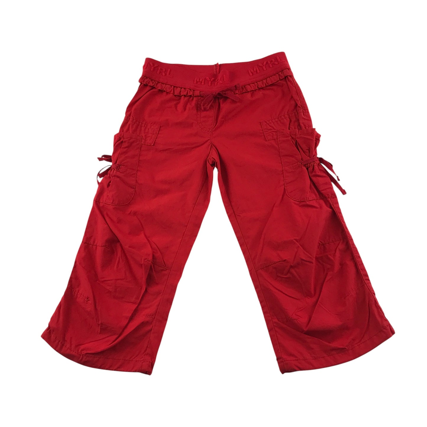 Mayoral trouser 6-7 years red straight leg elasticated waistband