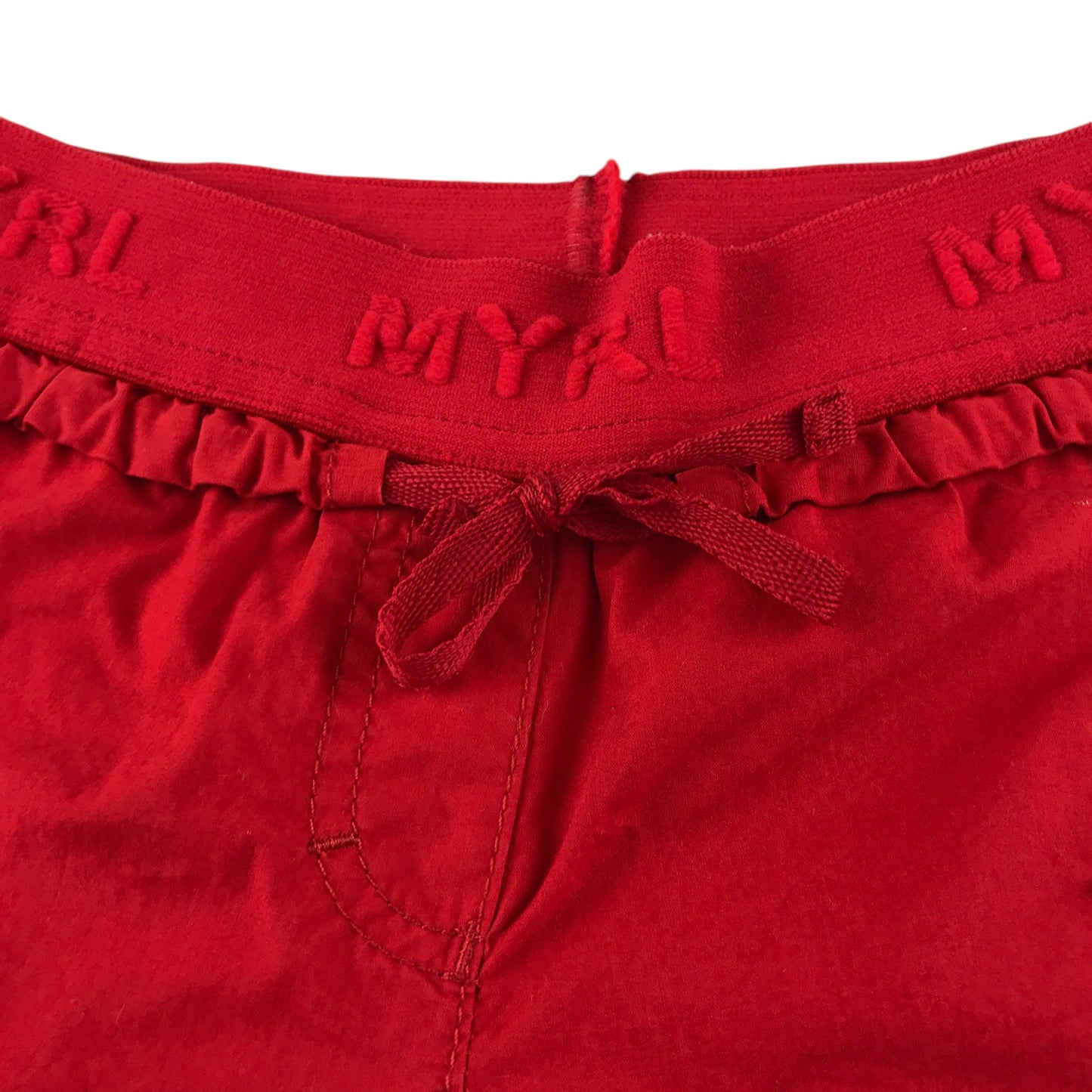 Mayoral trouser 6-7 years red straight leg elasticated waistband