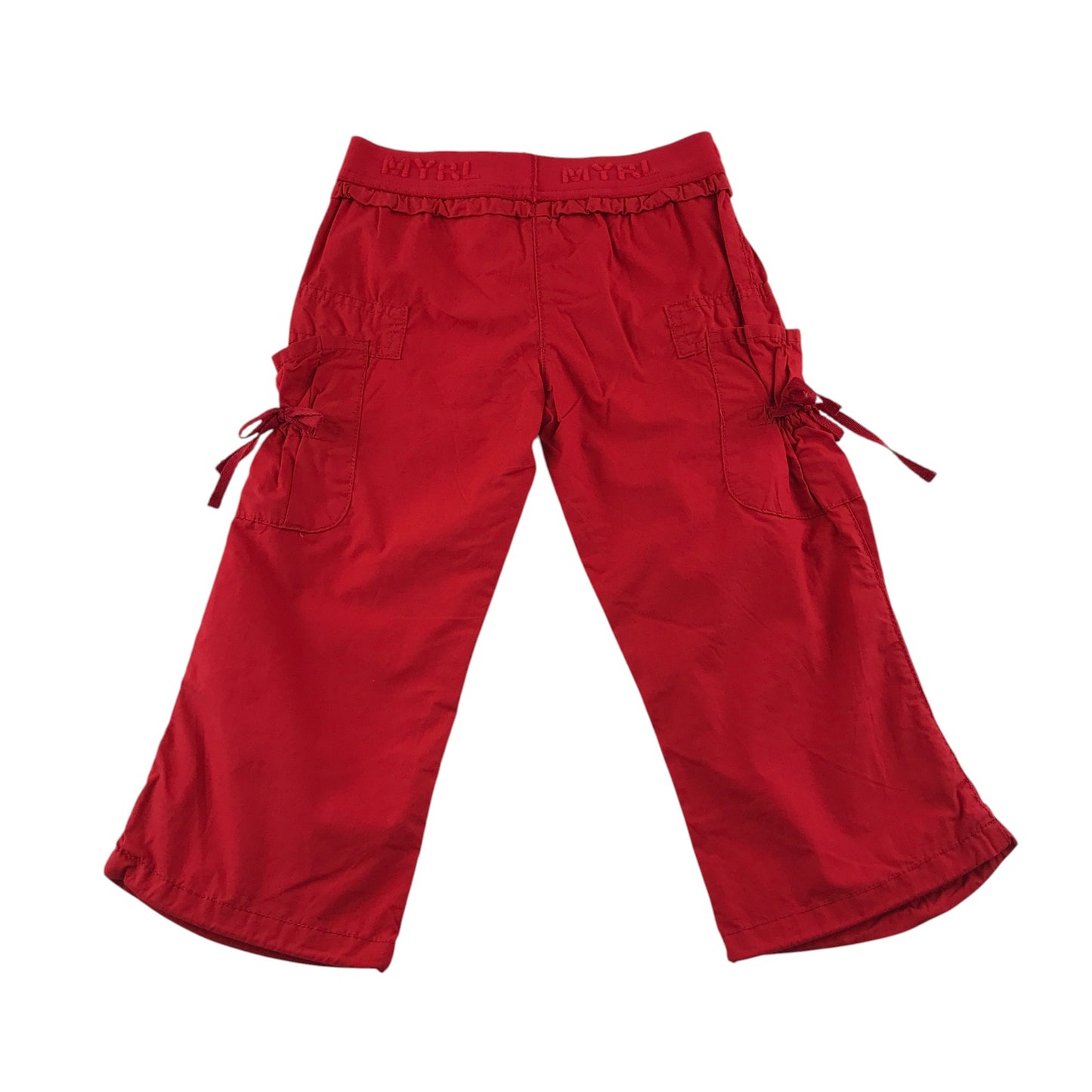 Mayoral trouser 6-7 years red straight leg elasticated waistband