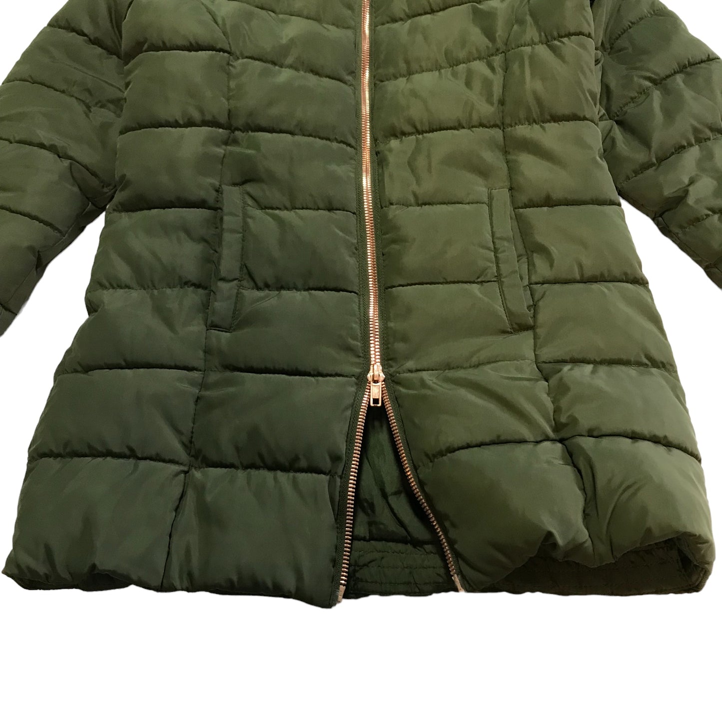 Mountain Warehouse Jacket Age 7 Khaki Green Water resistant Parka