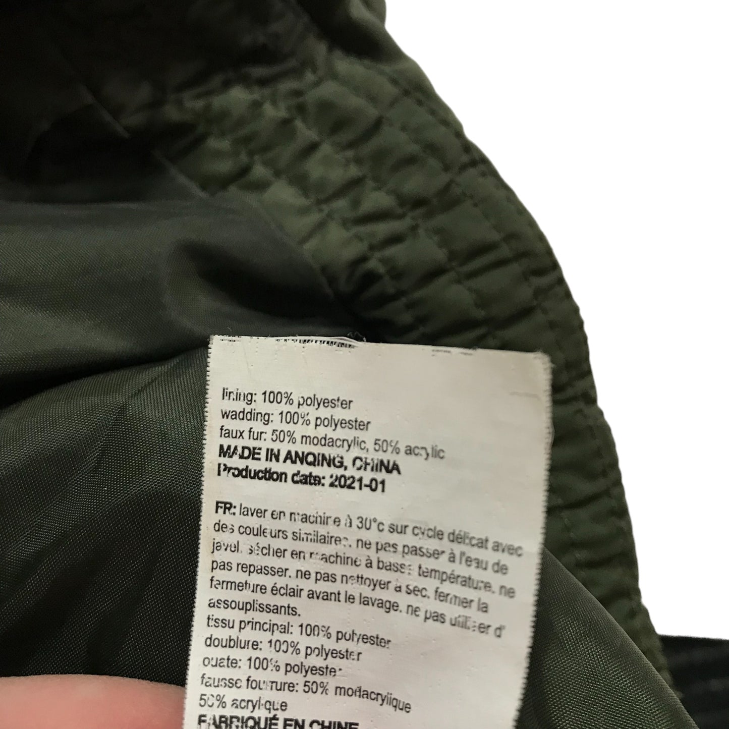 Mountain Warehouse Jacket Age 7 Khaki Green Water resistant Parka