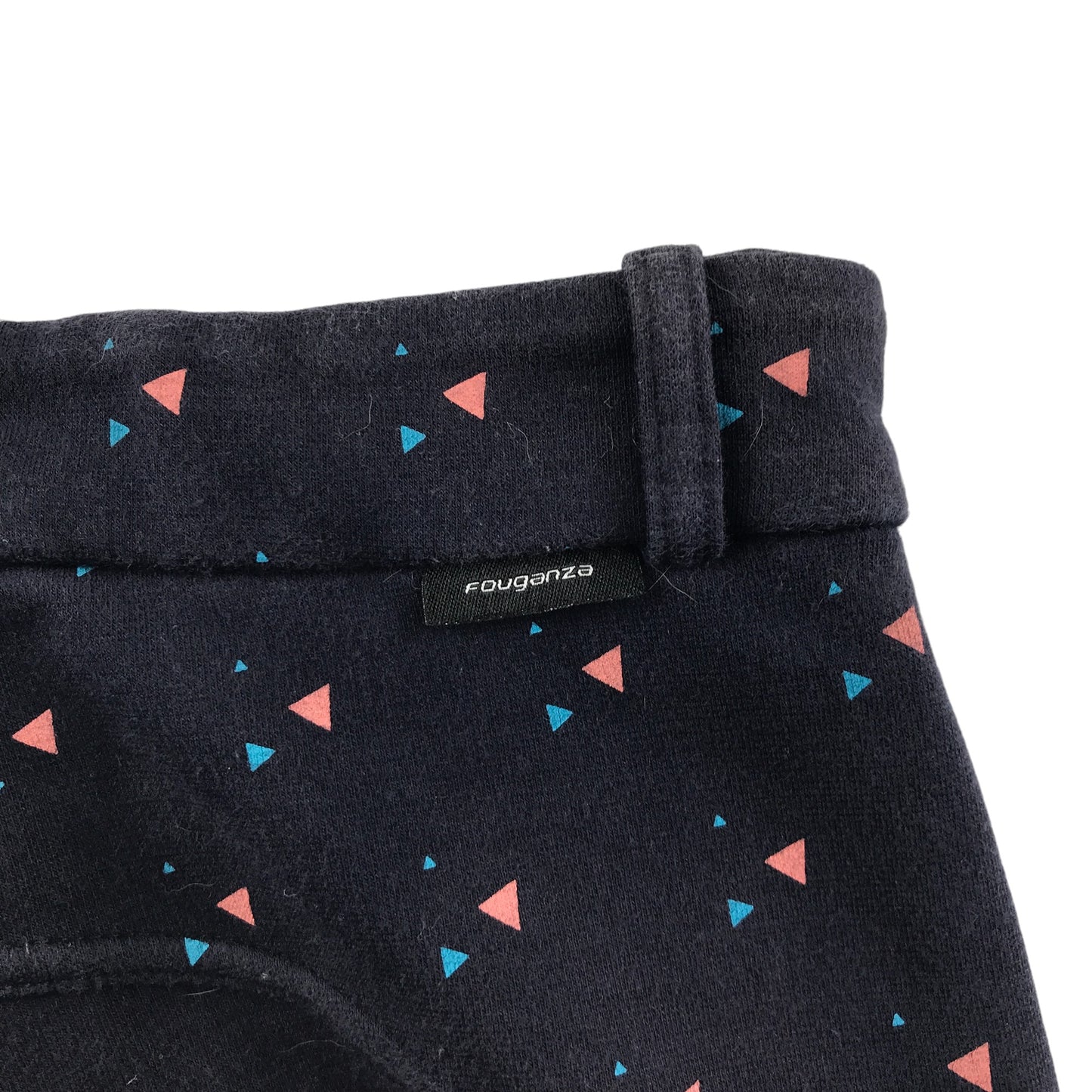 Decathlon trouser 11-12 years navy equestrian with triangle pattern design