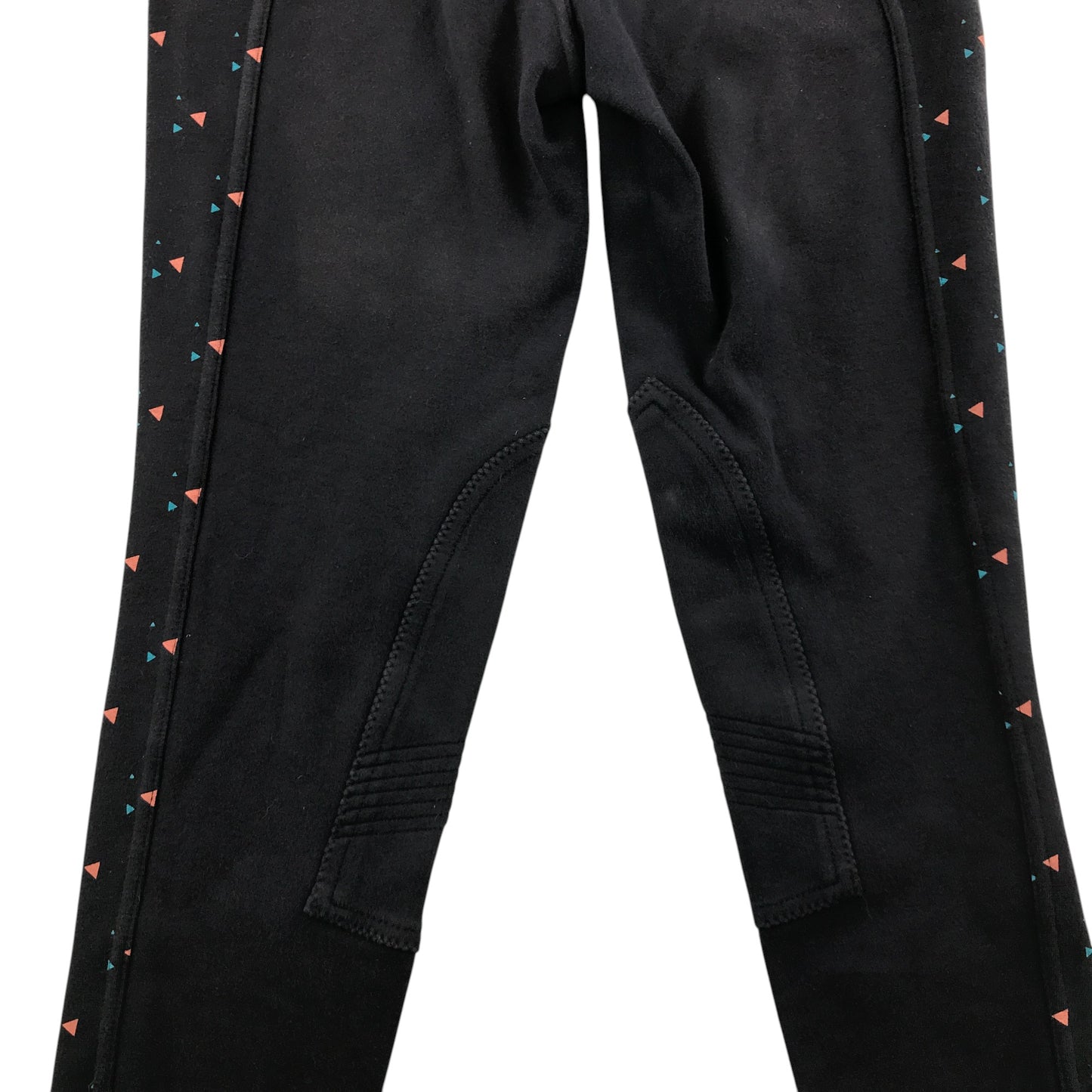 Decathlon trouser 11-12 years navy equestrian with triangle pattern design