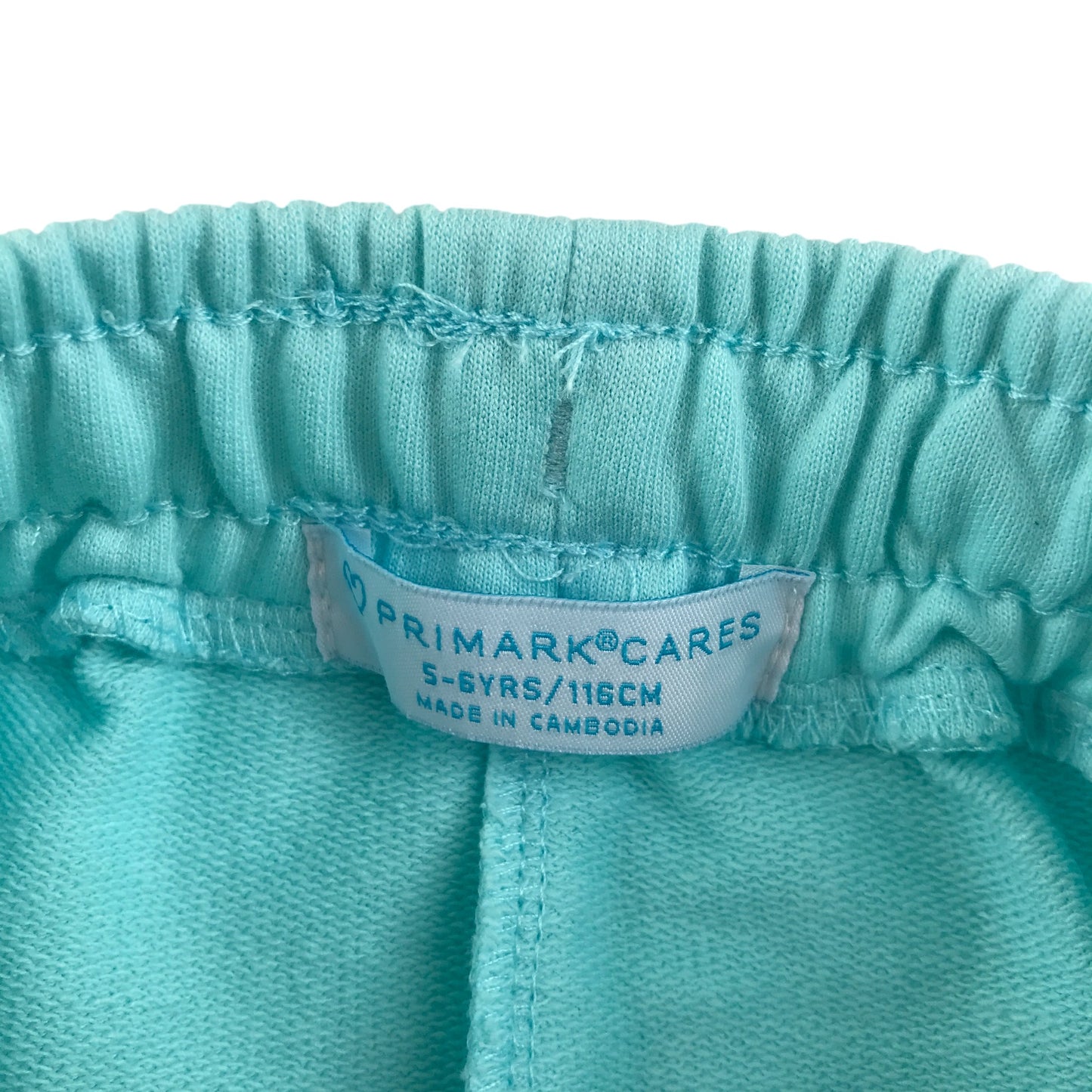 Primark shorts 5-6 years blue jersey material runner shorts