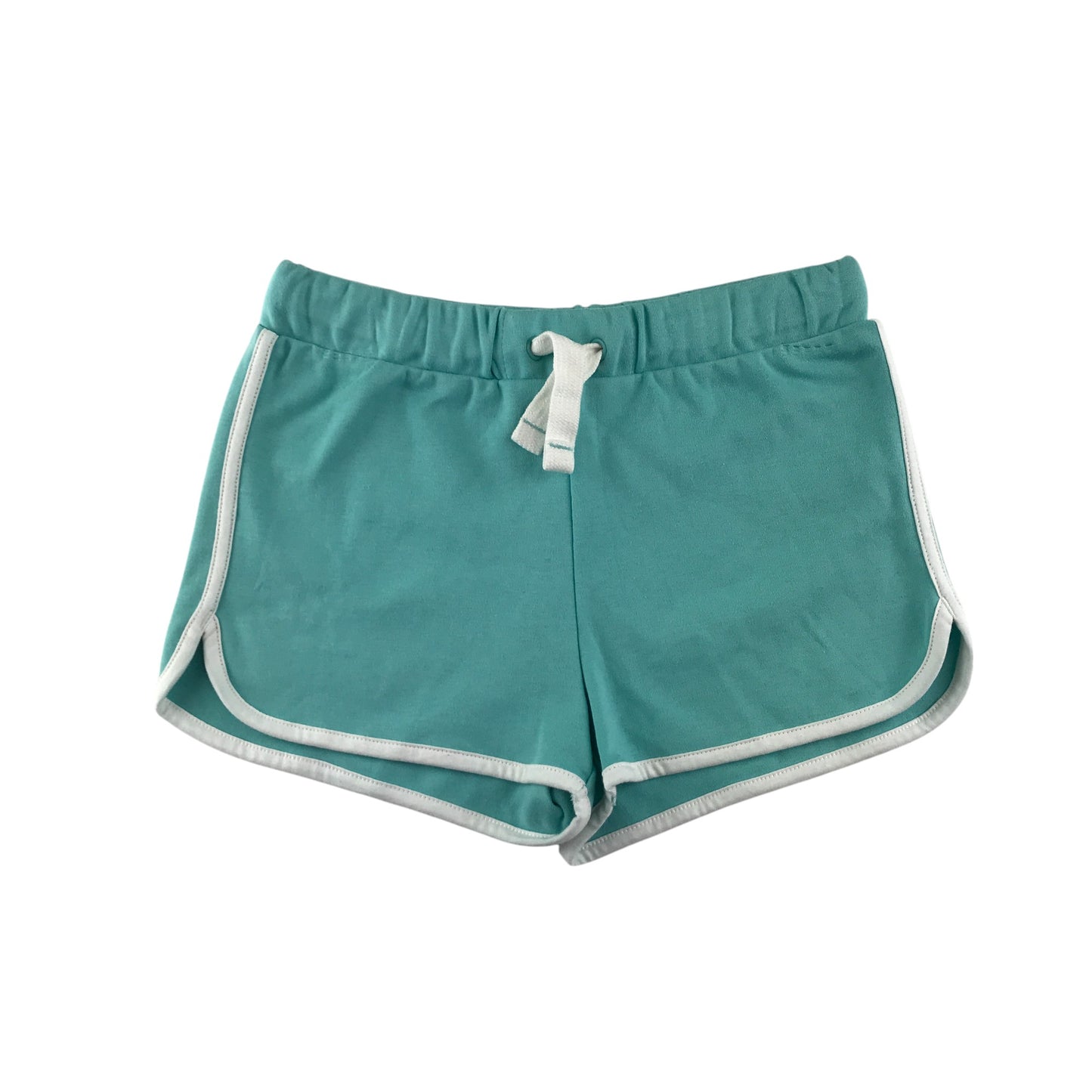 M&S shorts 8-9 years aqua blue jersey material cotton