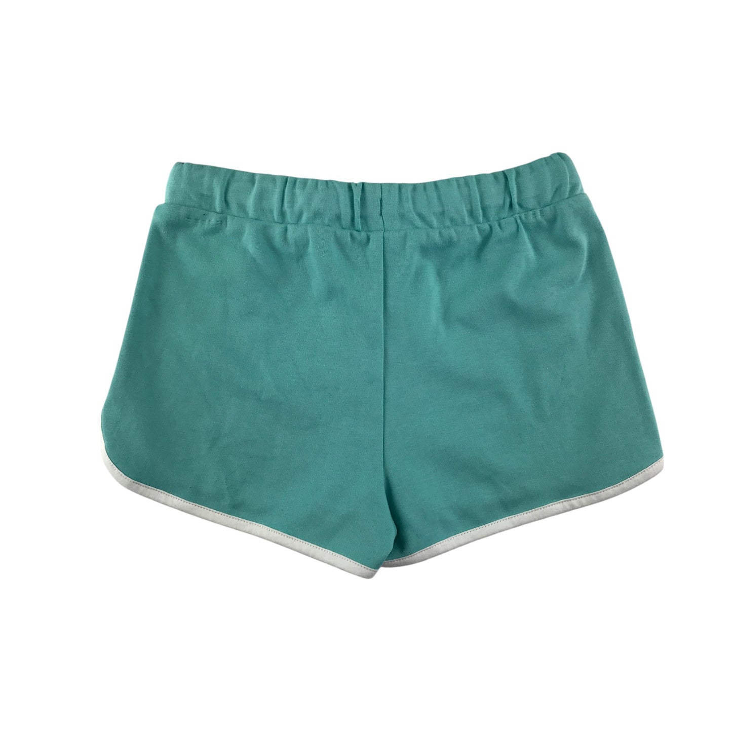 M&S shorts 8-9 years aqua blue jersey material cotton