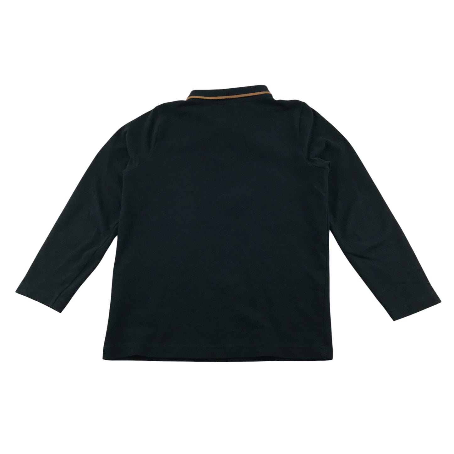 Tu polo shirt 6-7 years black embroidered car pattern long sleeve