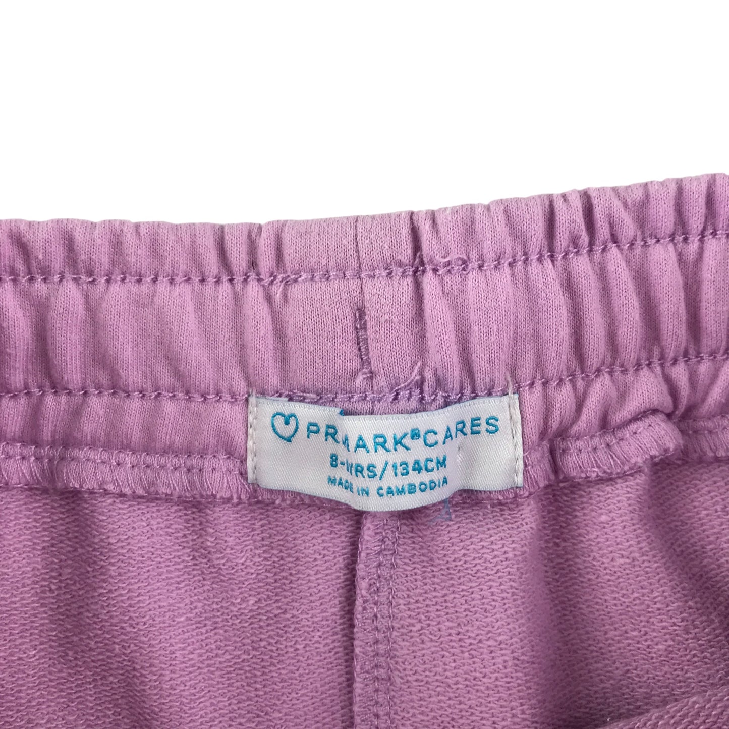 Primark shorts 8-9 years lilac jersey material