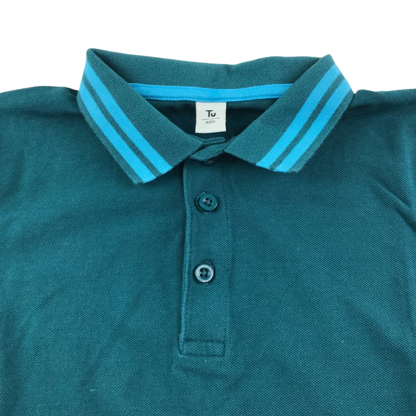 Tu polo shirt 12-13 years blue with strips on collar