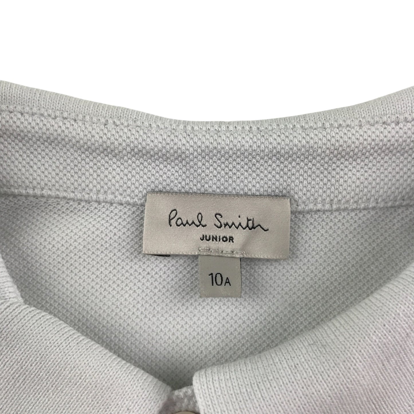 Paul Smith polo shirt 9-10 years white embroidered logo cotton