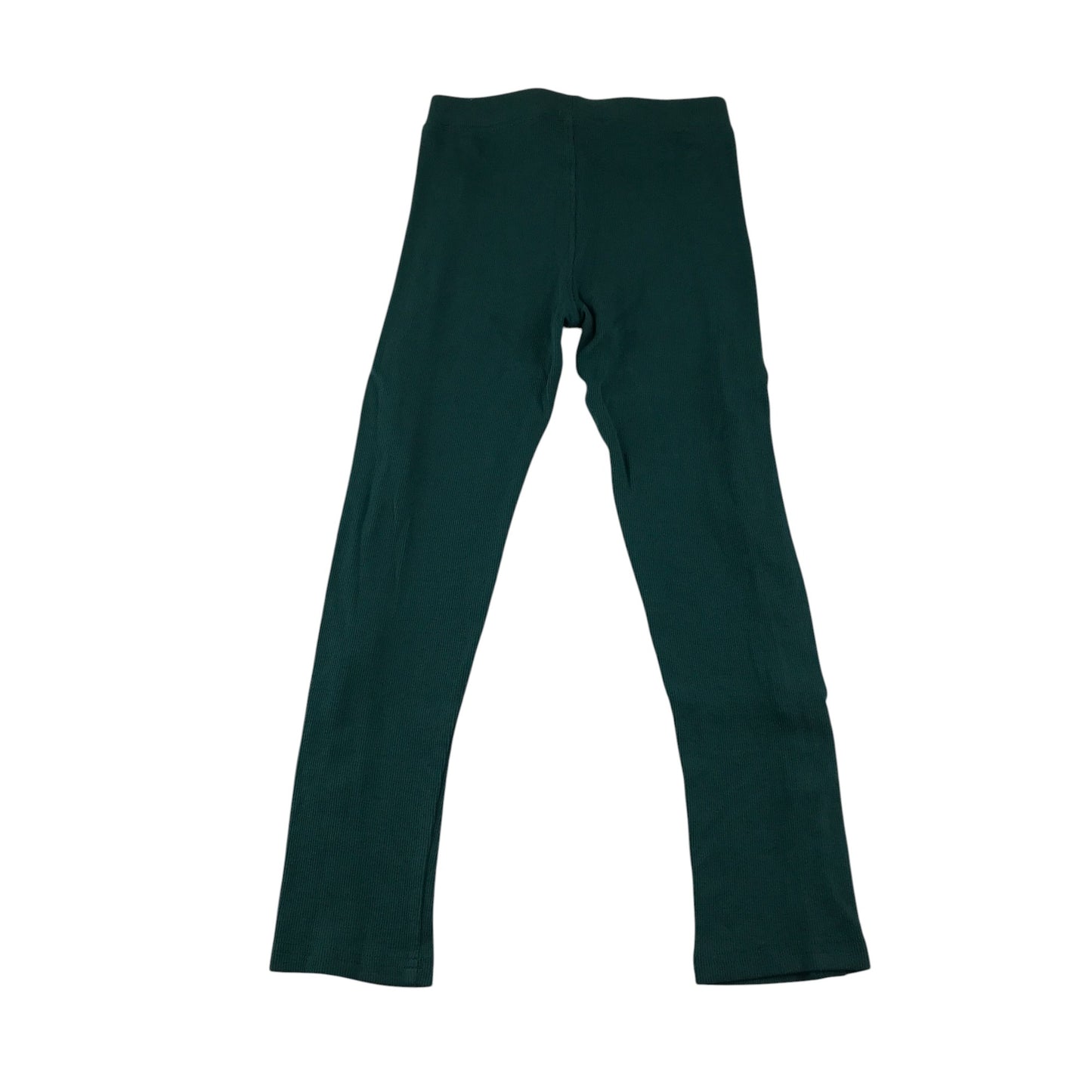 Nutmeg leggings 8-9 years green ribbed plain