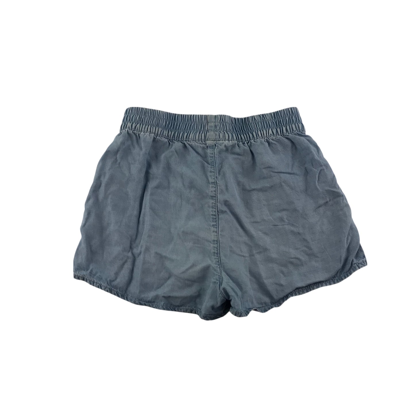 H&M shorts 8-9 years blue plain with white draw strings