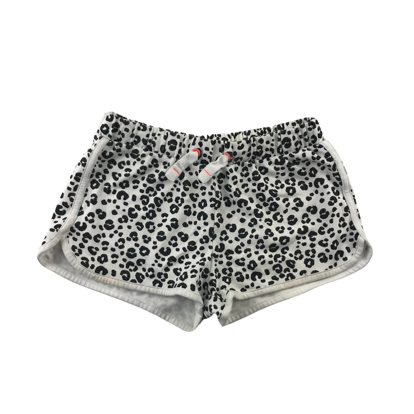 M&S Shorts Set Age 9 Black and White Graphic Print Jersey Cotton