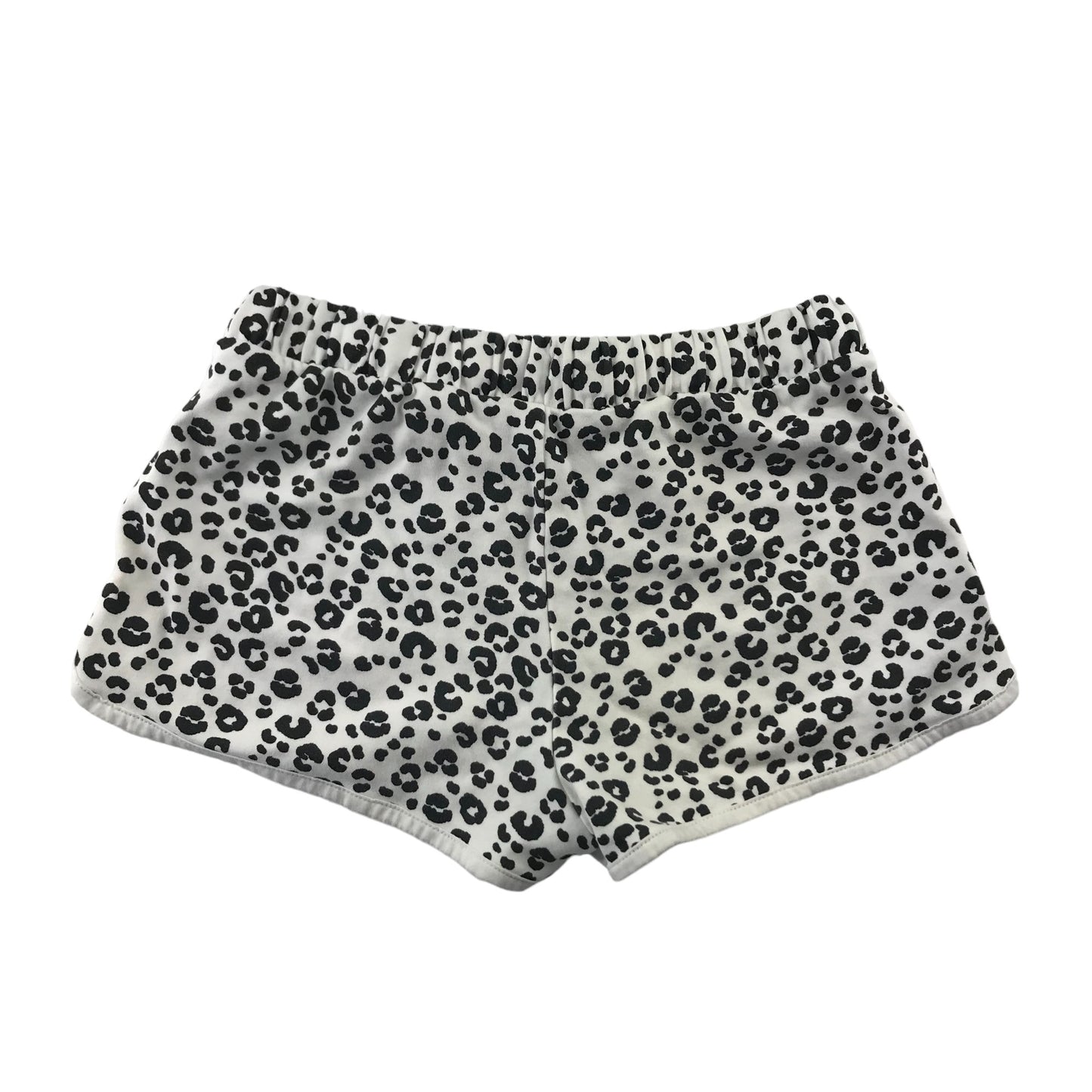 M&S Shorts Set Age 9 Black and White Graphic Print Jersey Cotton