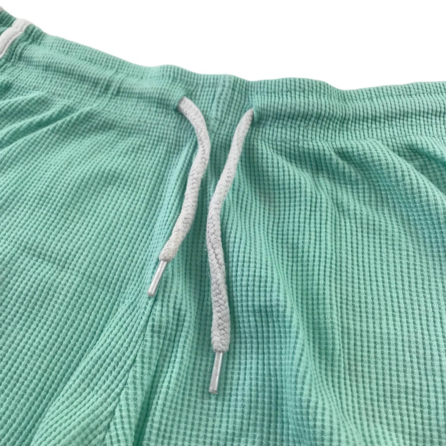 Primark Shorts Set Size Women XS Pink and Mint Colour Waffle Fabric Cotton