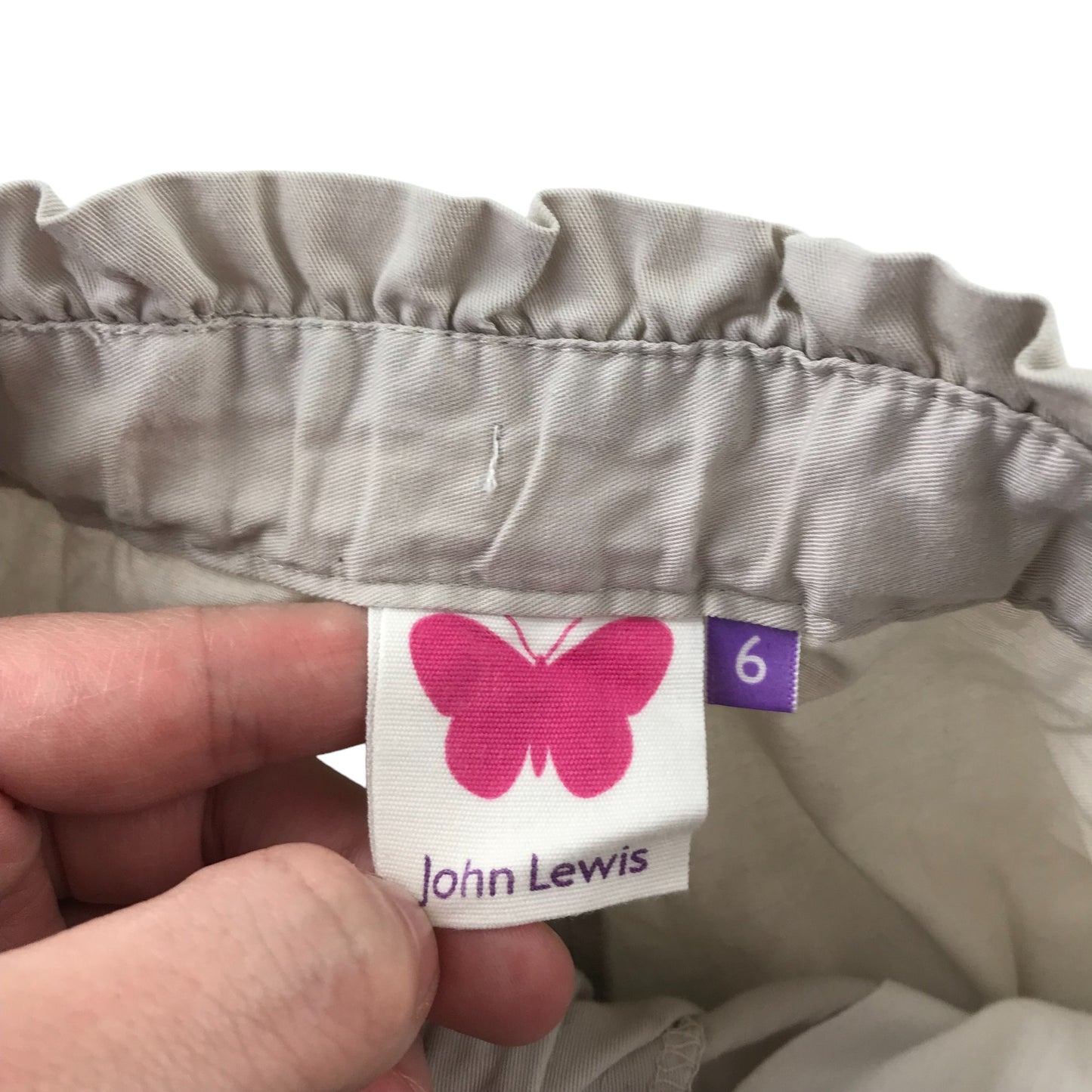 John Lewis Shorts Age 6 Light Beige Chino Style