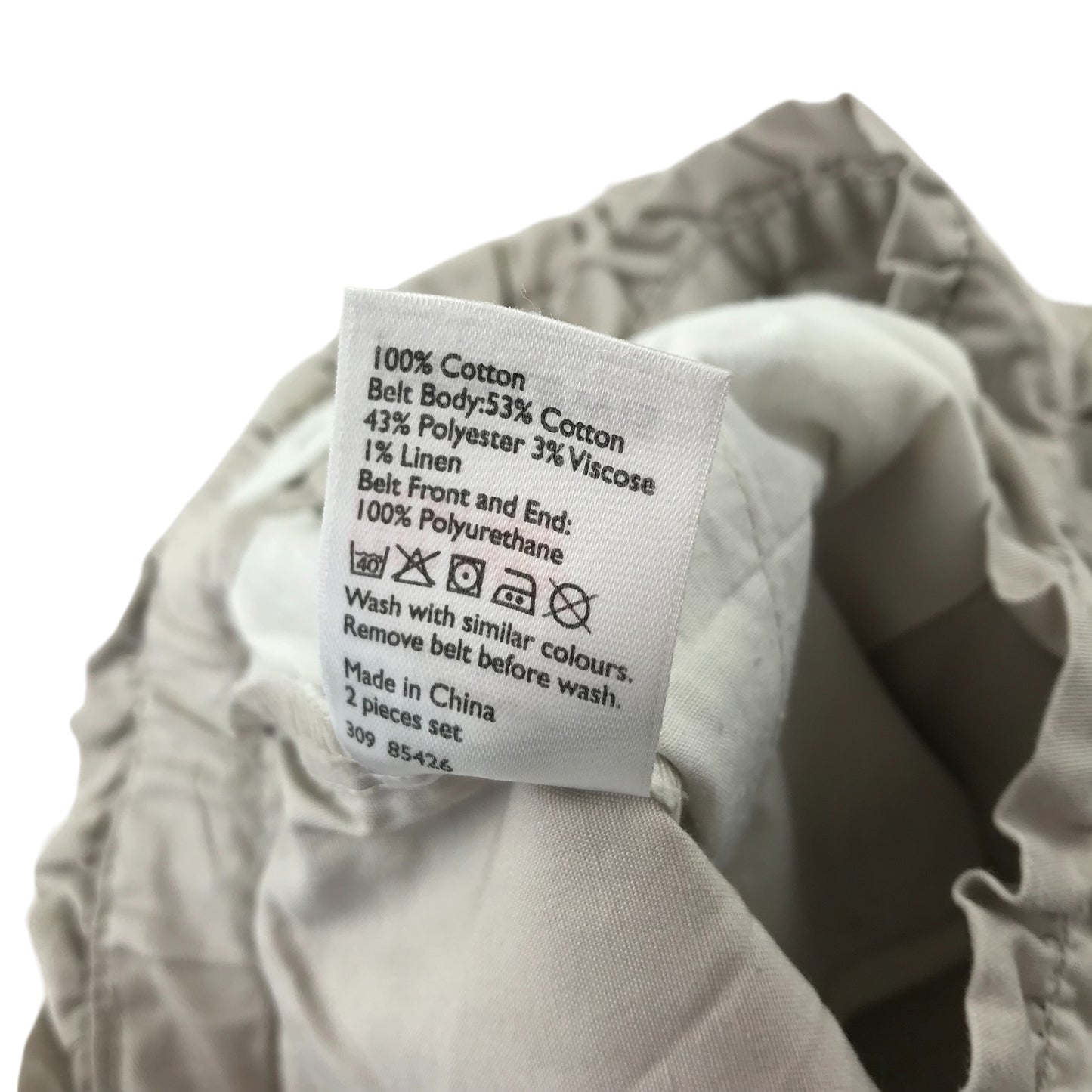 John Lewis Shorts Age 6 Light Beige Chino Style