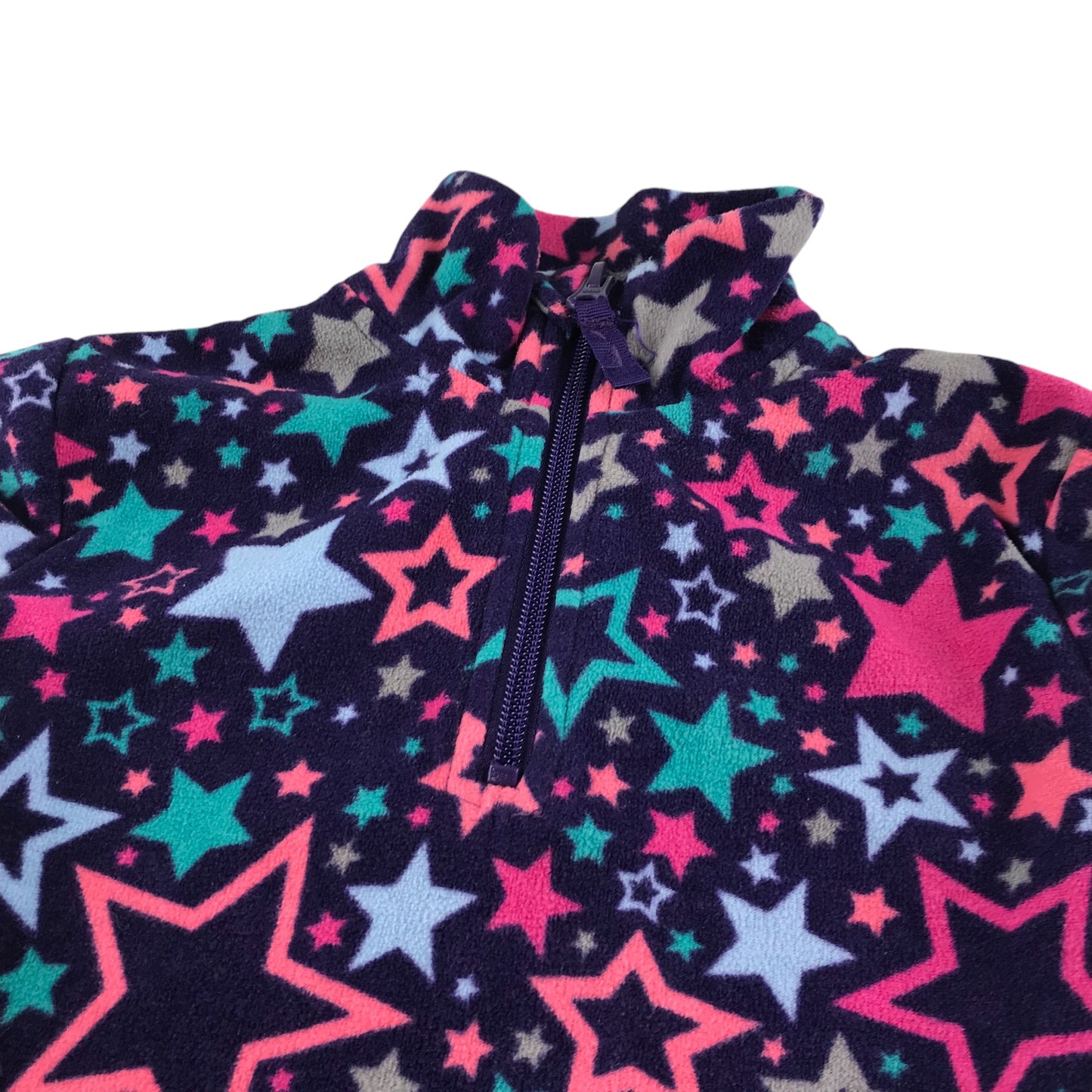 Mountain Warehouse fleece 5-6 years navy with star graphic design print pullover