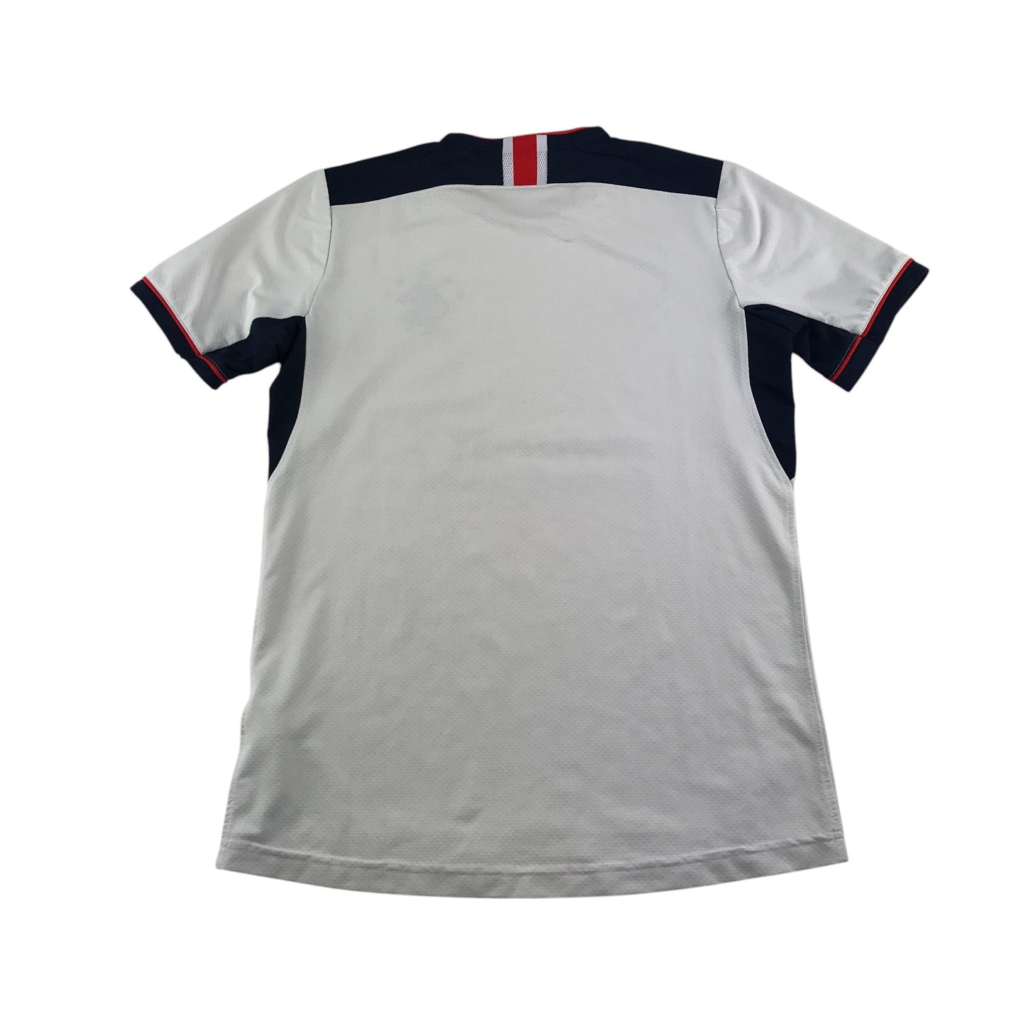 Castore Rangers FC sports top 12-13 years white with navy and red detailing