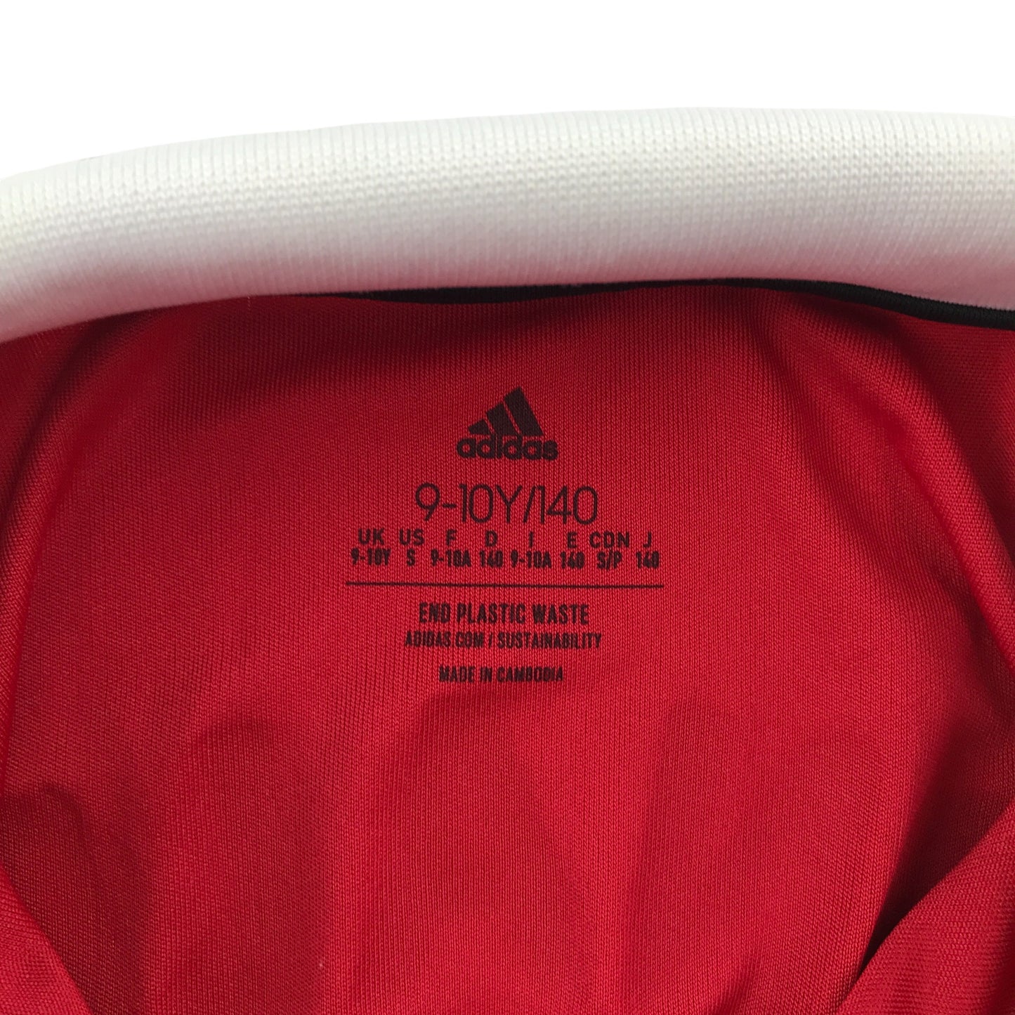 Adidas sports top 9-10 years red Manchester United Ronald 7