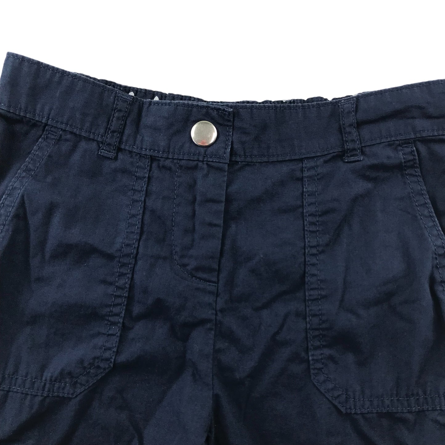 George Shorts Age 6 Navy Plain Chino Style Cotton