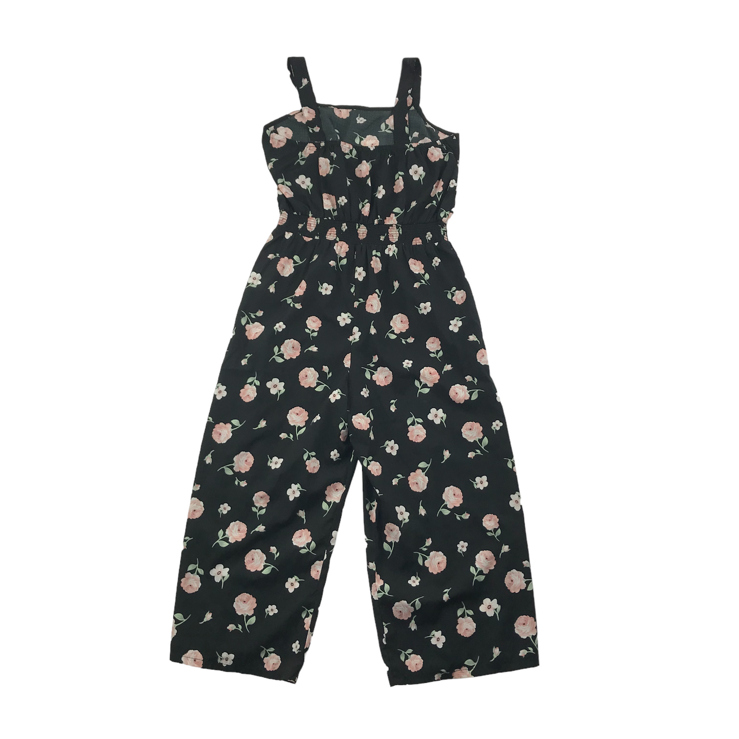 New Look Black Floral Jumpsuit Age 12