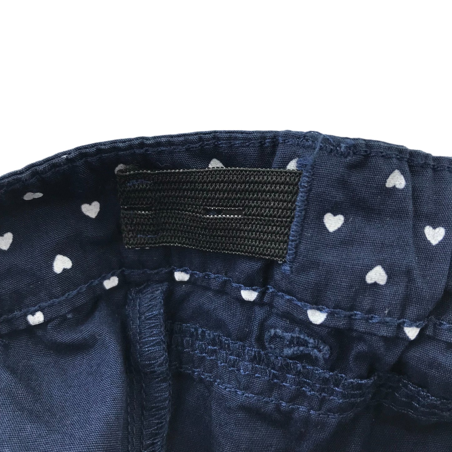 George Shorts Age 6 Navy Plain Chino Style Cotton