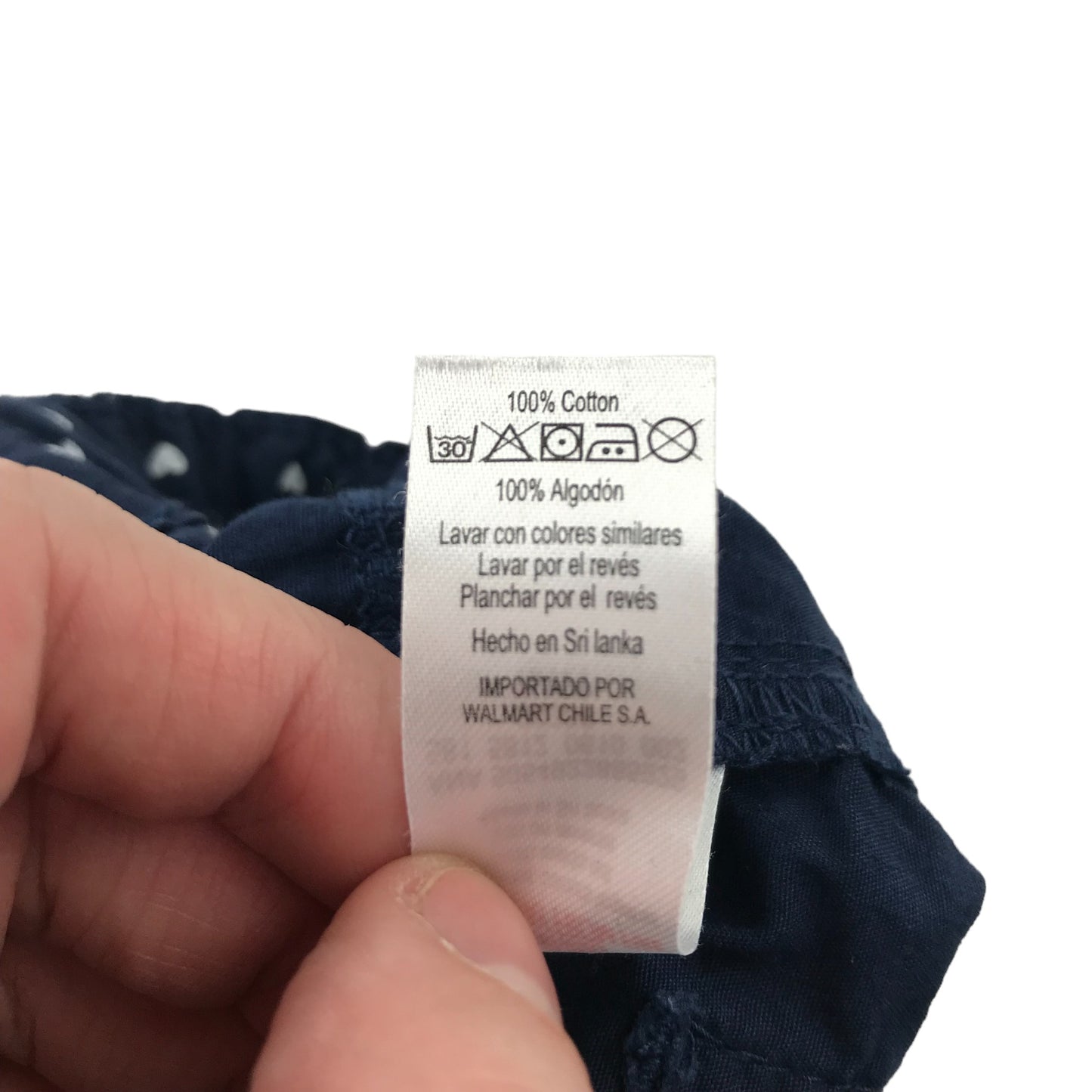 George Shorts Age 6 Navy Plain Chino Style Cotton