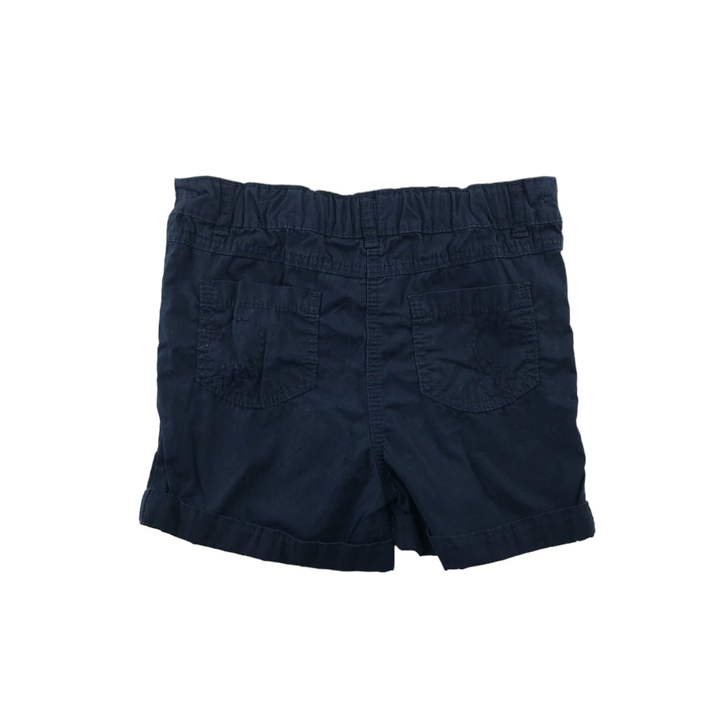 George Shorts Age 6 Navy Plain Chino Style Cotton