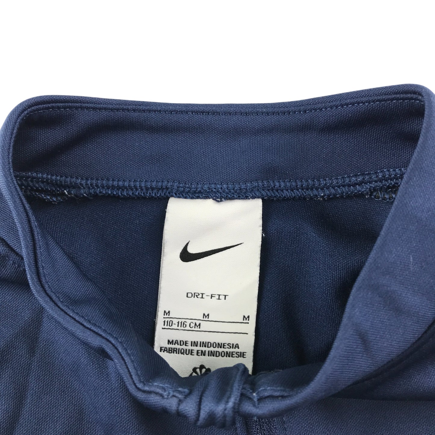 Nike sport sweater 5-6 years navy with light blue swoosh