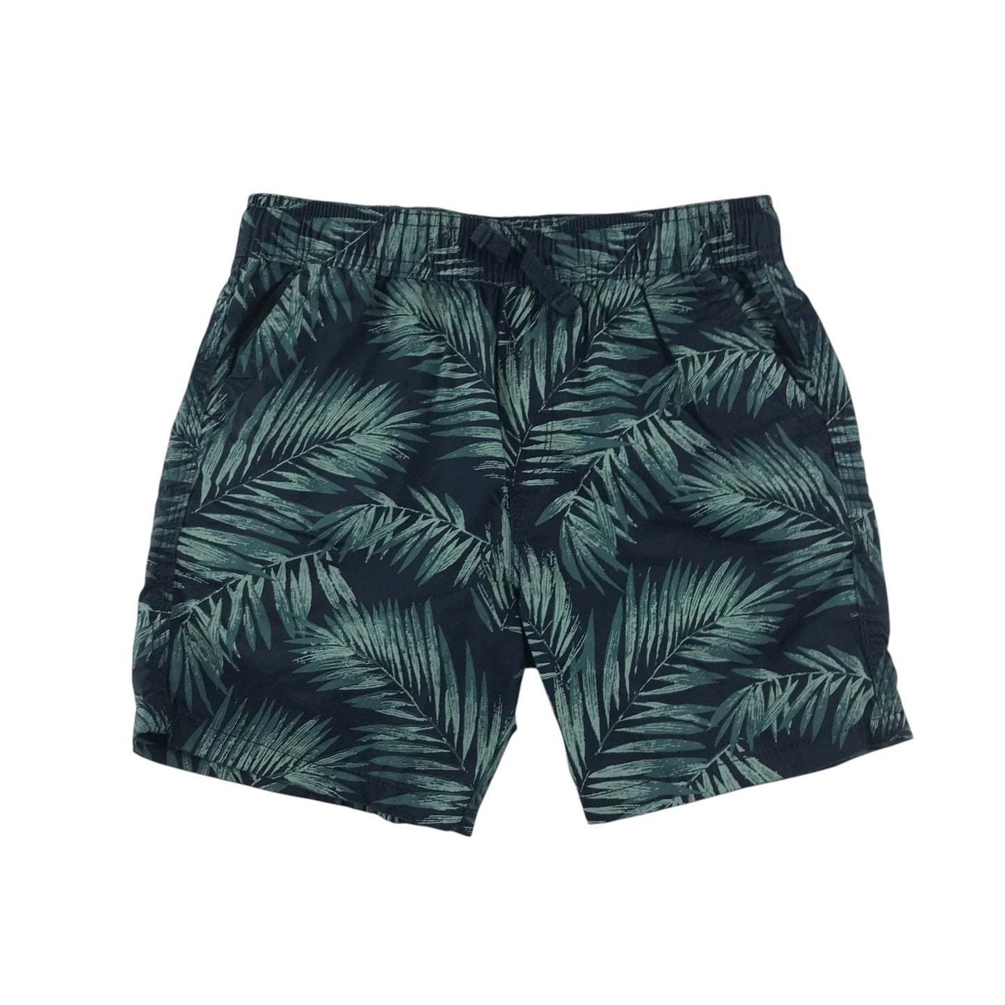 Primark shorts 8-9 years green floral leaf graphic design cotton