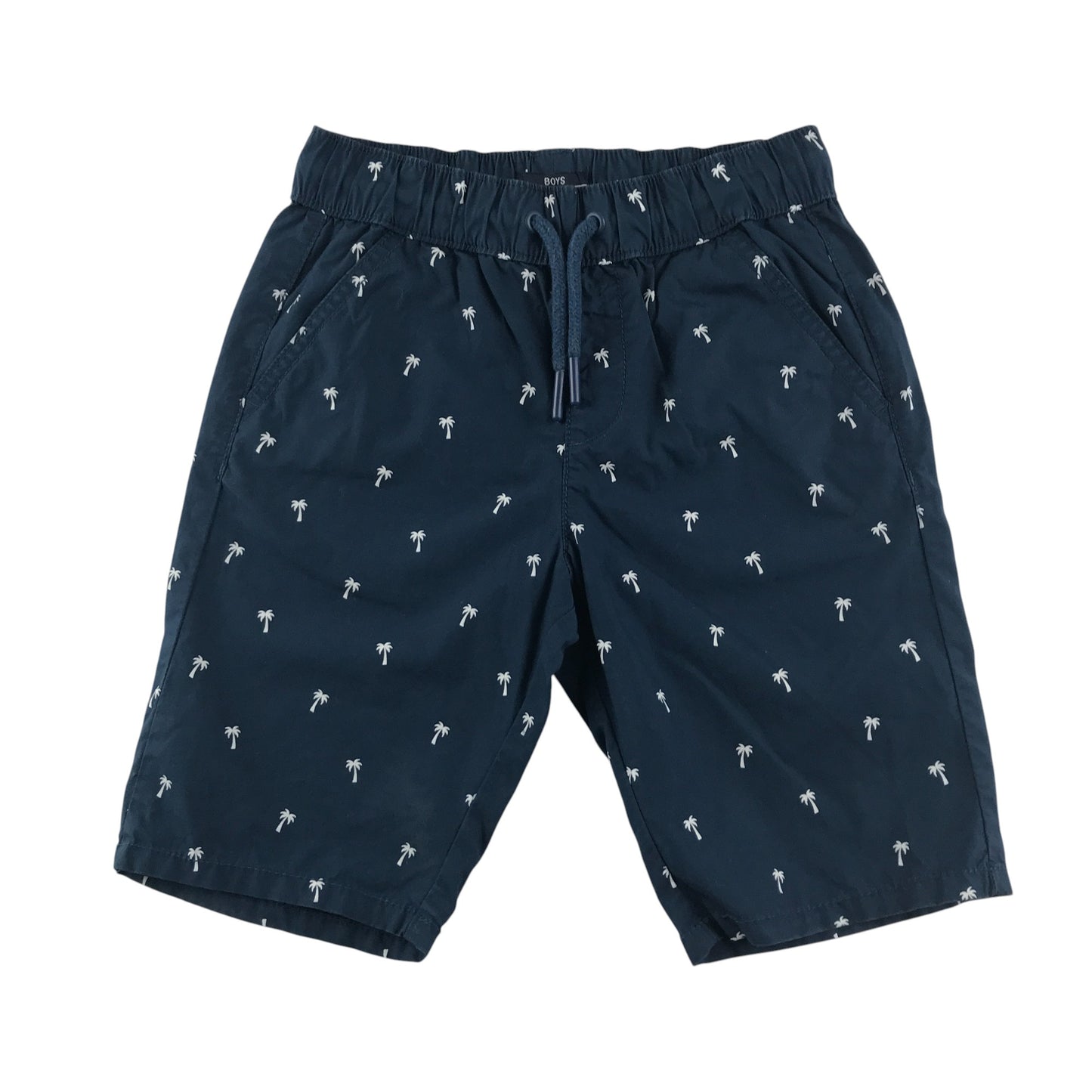 Matalan shorts 6-7 years navy palm tree print design pull on