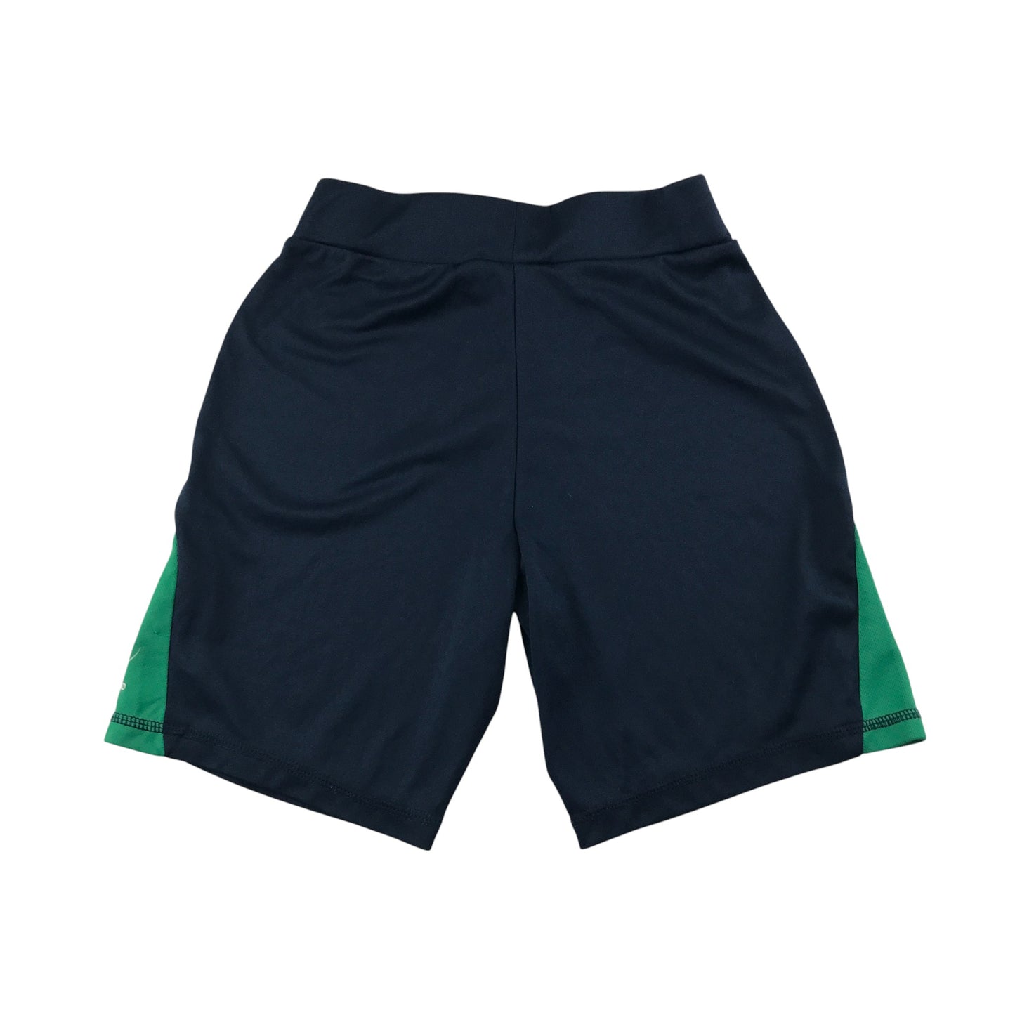 Dunnes Stores sport shorts 26inch waist navy with green detailing Ireland logo