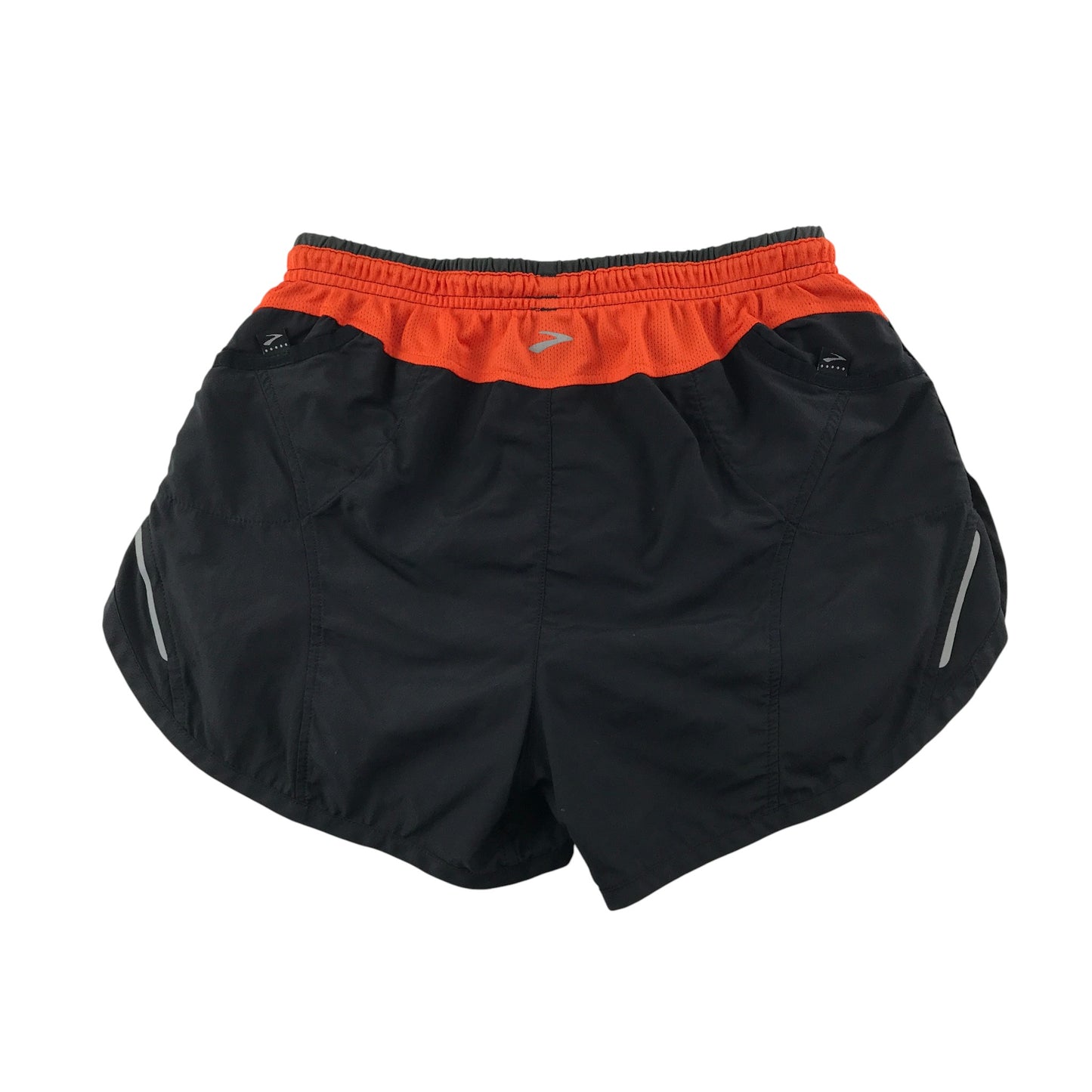 Brooks sport shorts women's S black with orange detailing