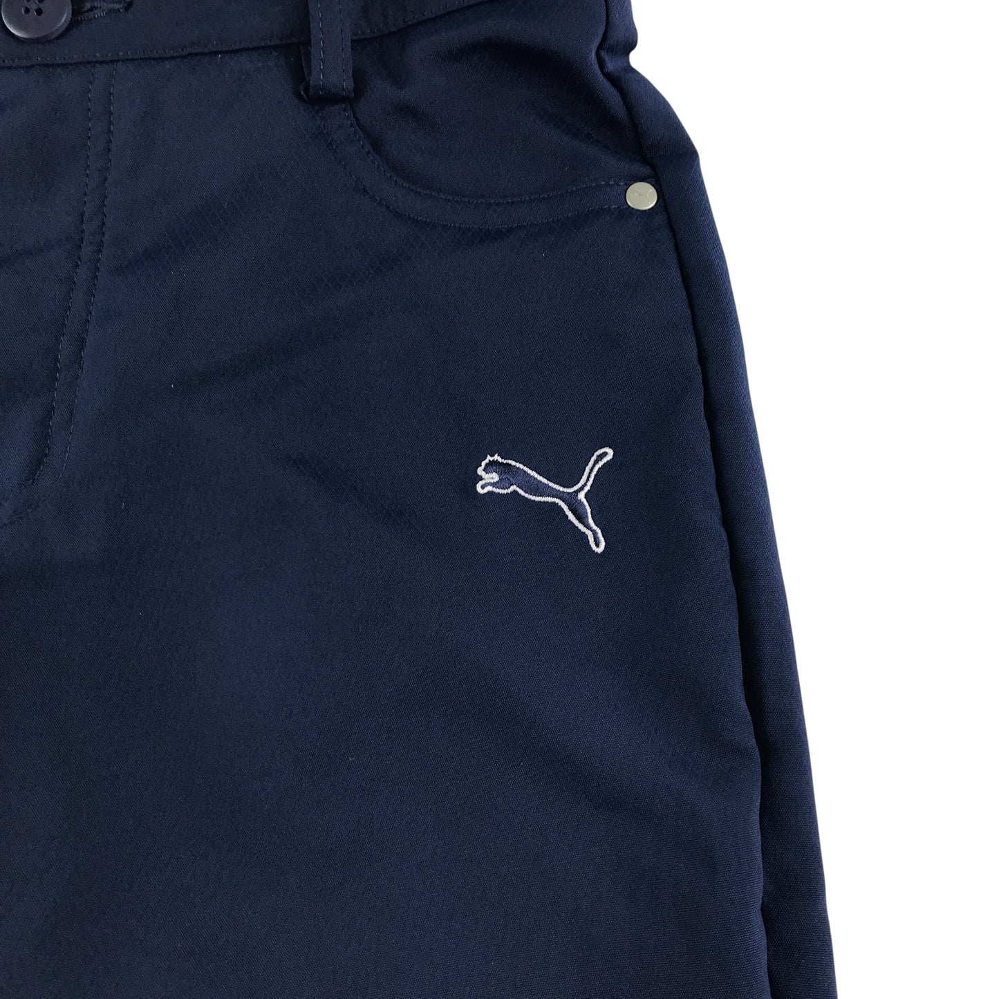 Puma Sport joggers 7-8 years navy golfing chino style with logo