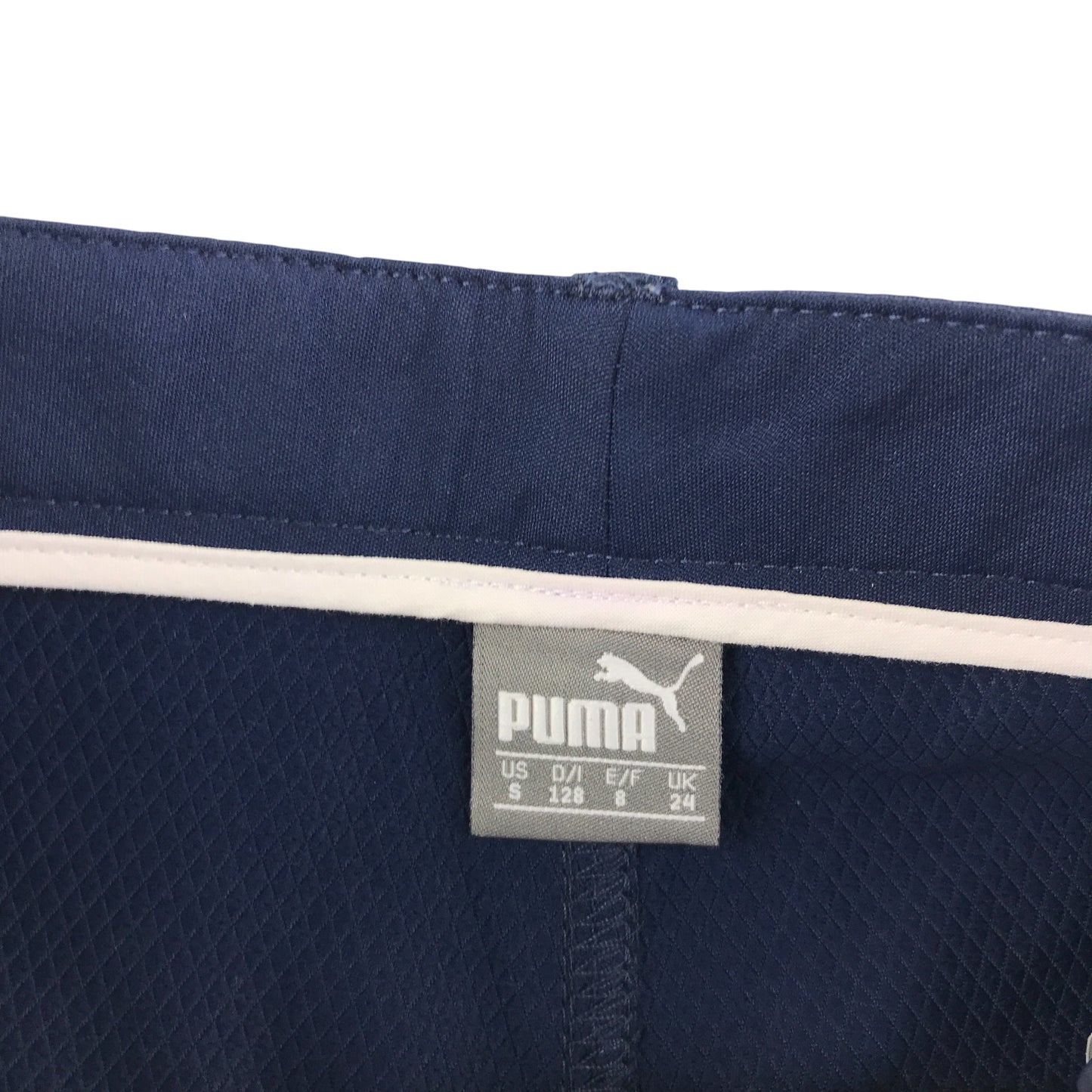 Puma Sport joggers 7-8 years navy golfing chino style with logo