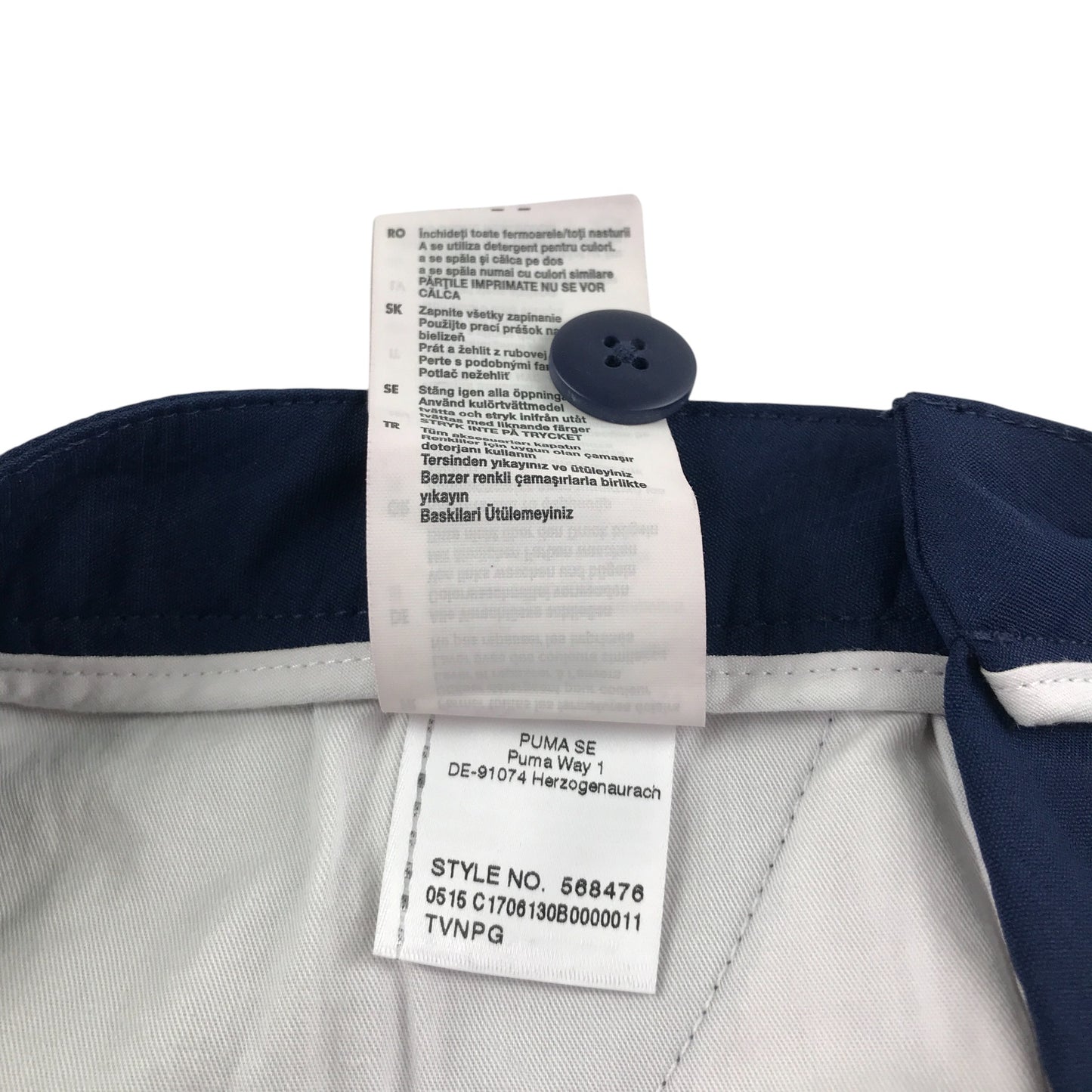 Puma Sport joggers 7-8 years navy golfing chino style with logo