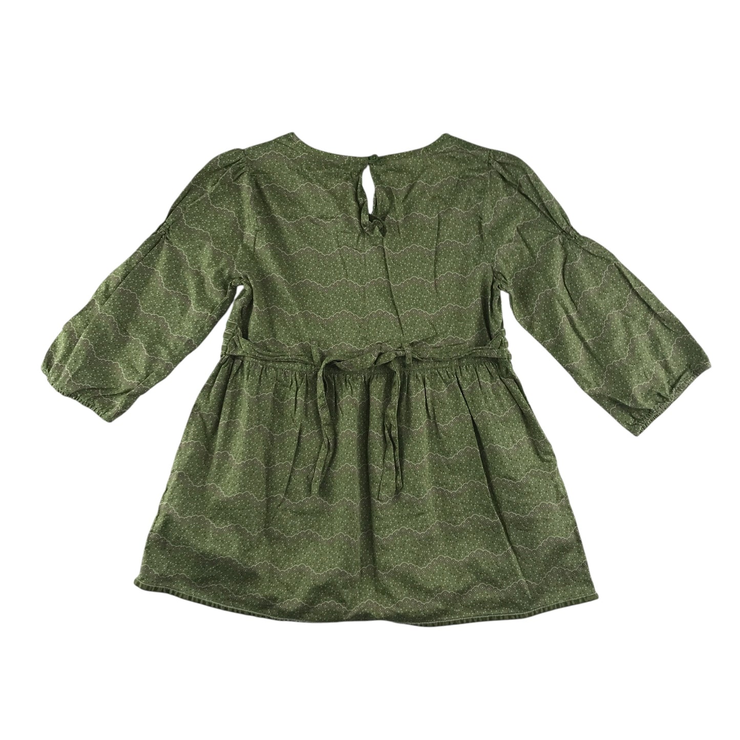 M&S blouse 9-10 years green floral pattern long top length